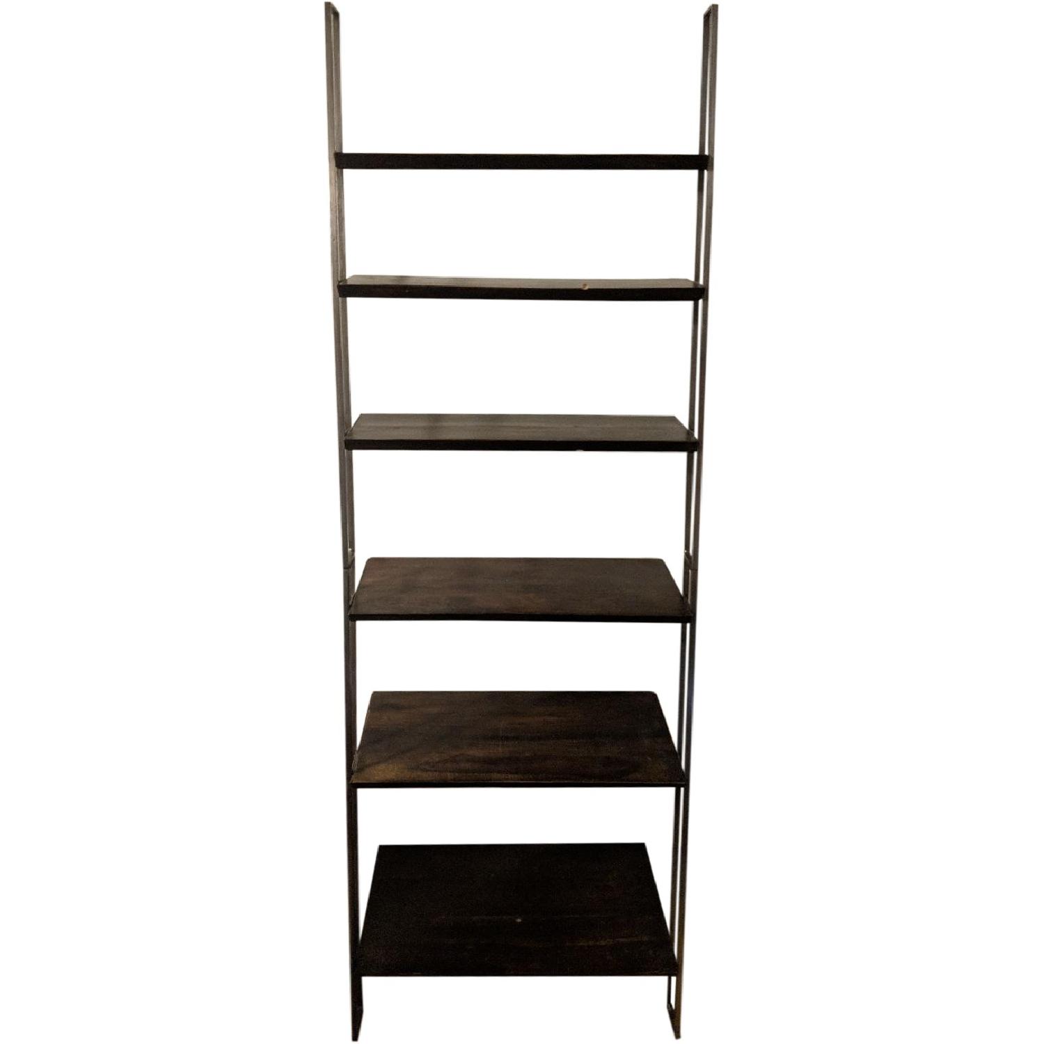 A&G Merch Industrial Vintage Style Cascading Bookshelf - image-0