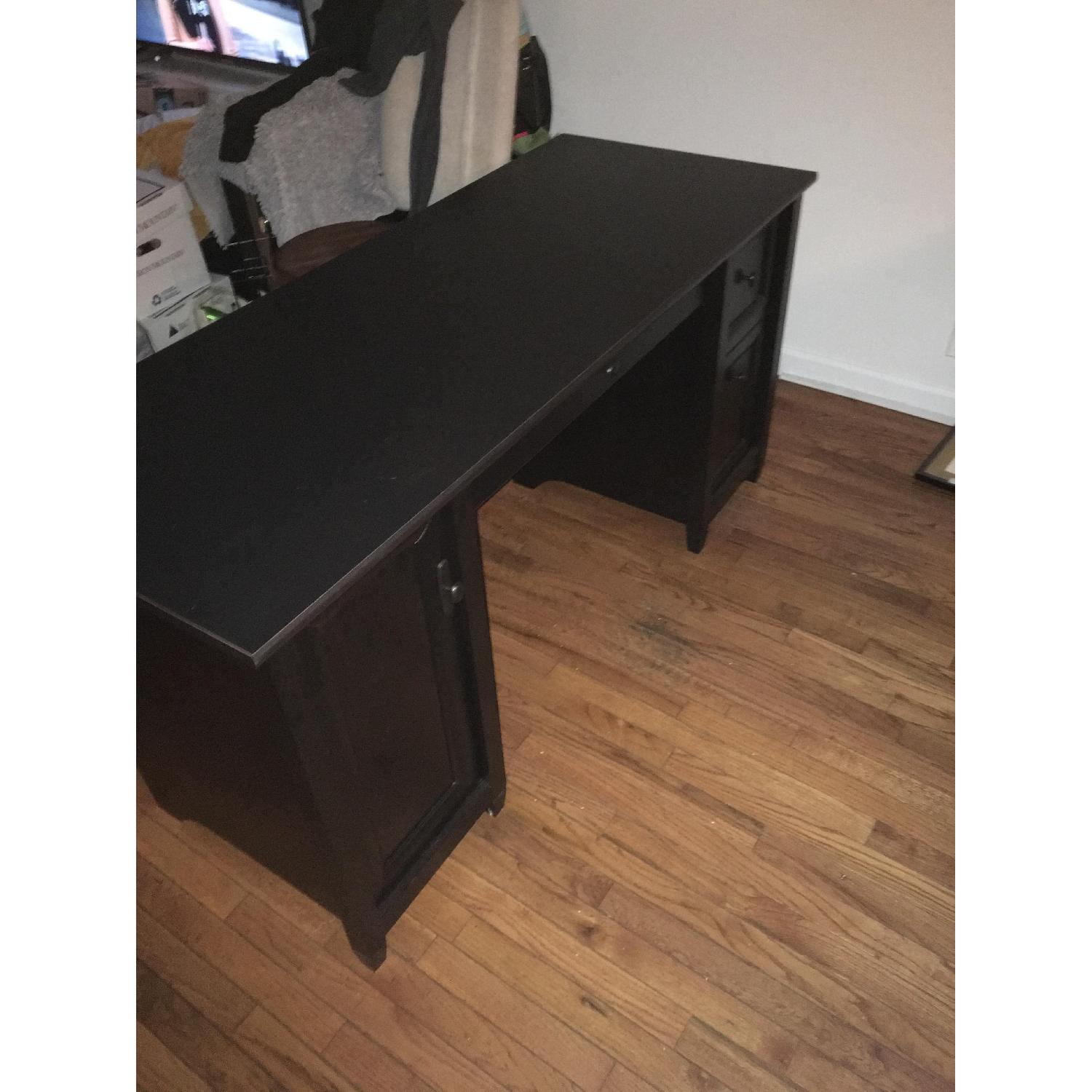 Sauder Edge Water Computer Desk in Estate Black - image-2