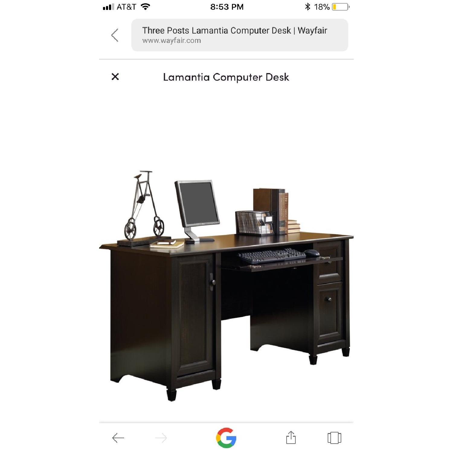 Sauder Edge Water Computer Desk in Estate Black - image-3