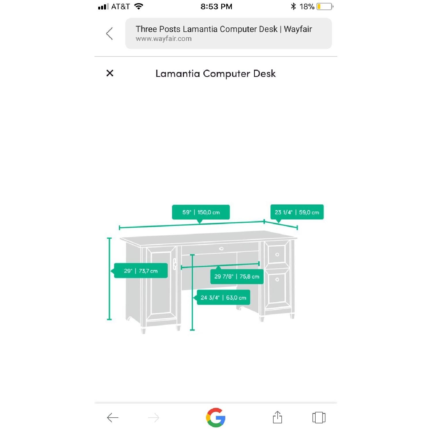 Sauder Edge Water Computer Desk in Estate Black - image-4