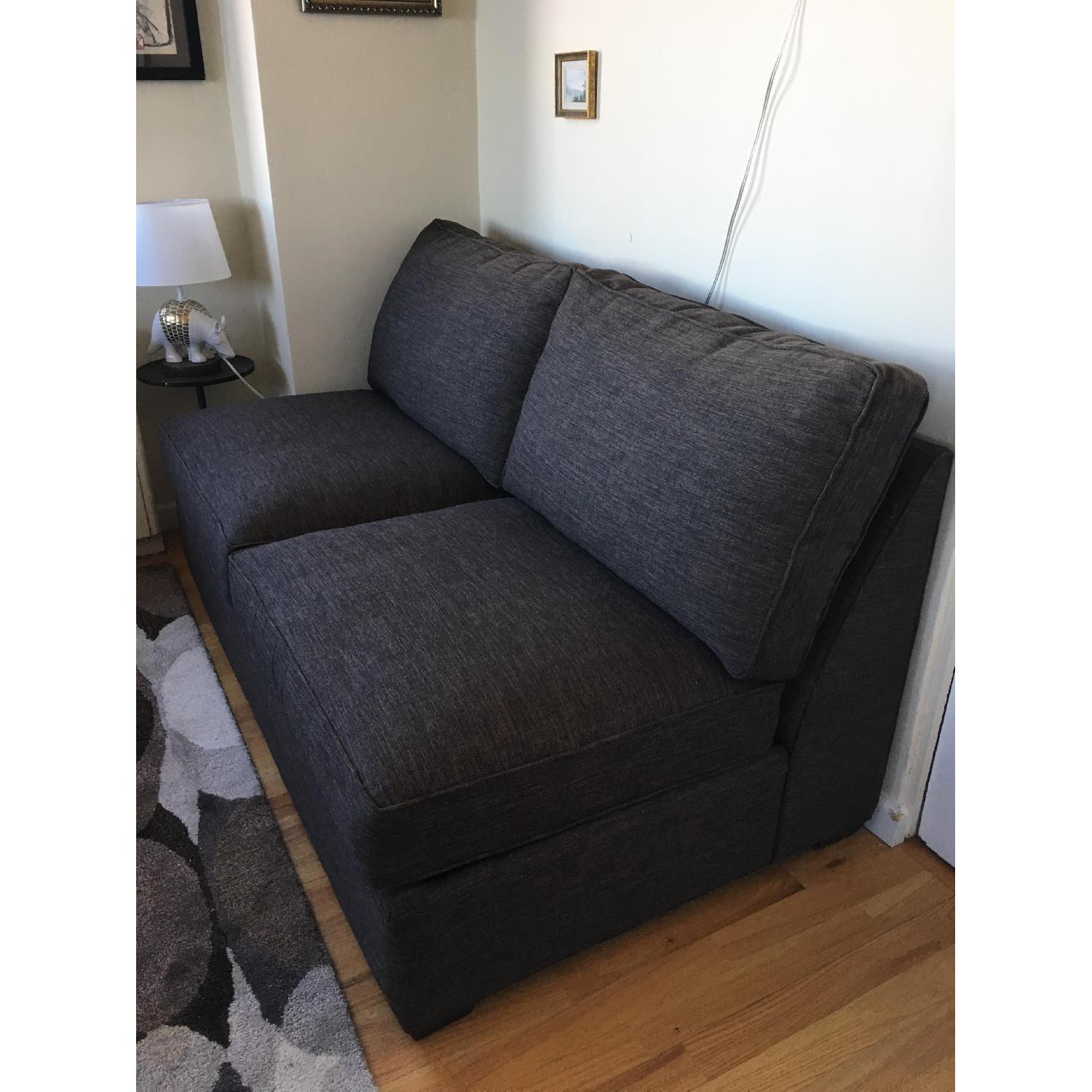 Crate & Barrel Davis Armless Full Sleeper Sofa - image-1
