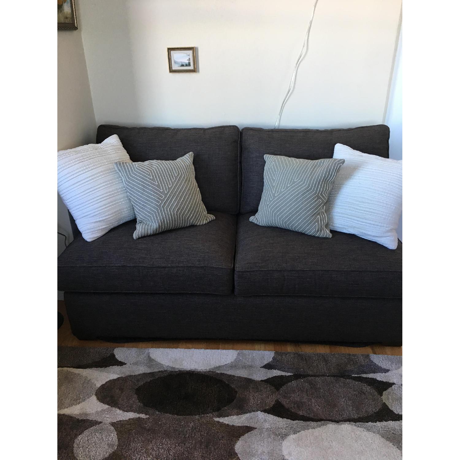 Crate & Barrel Davis Armless Full Sleeper Sofa - image-3