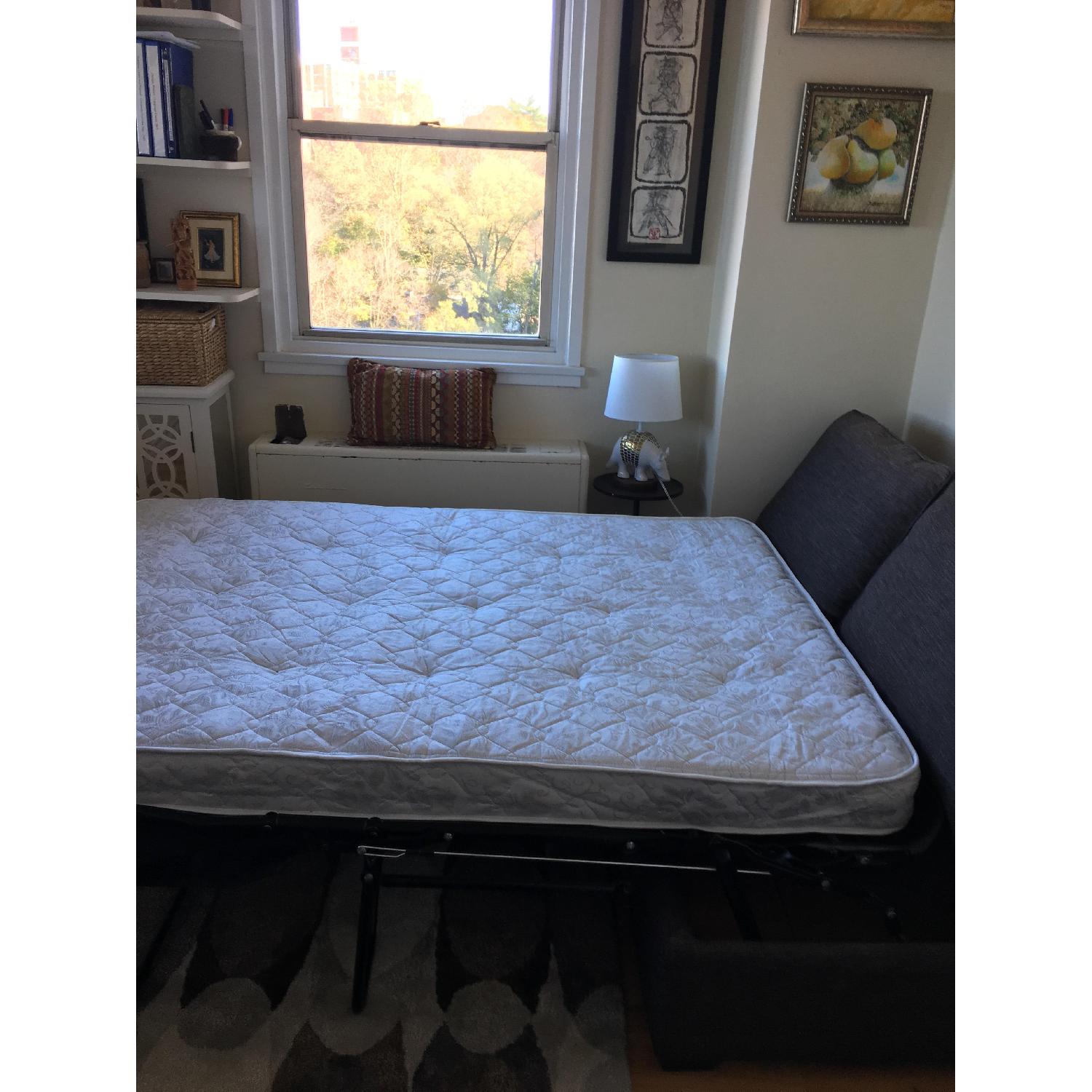 Crate & Barrel Davis Armless Full Sleeper Sofa - image-4