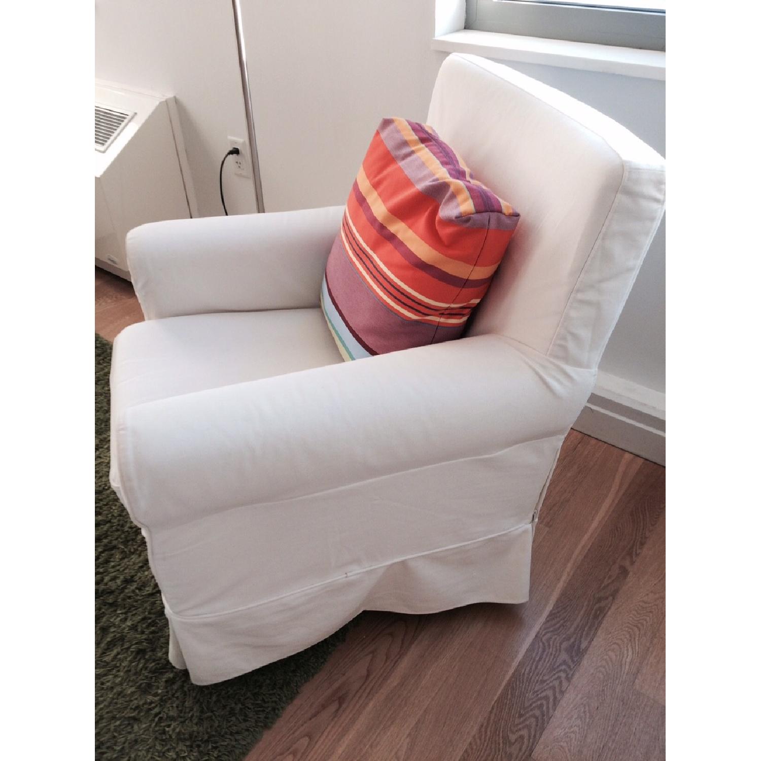 Ikea Ektorp Armchair in Stensa White - image-5