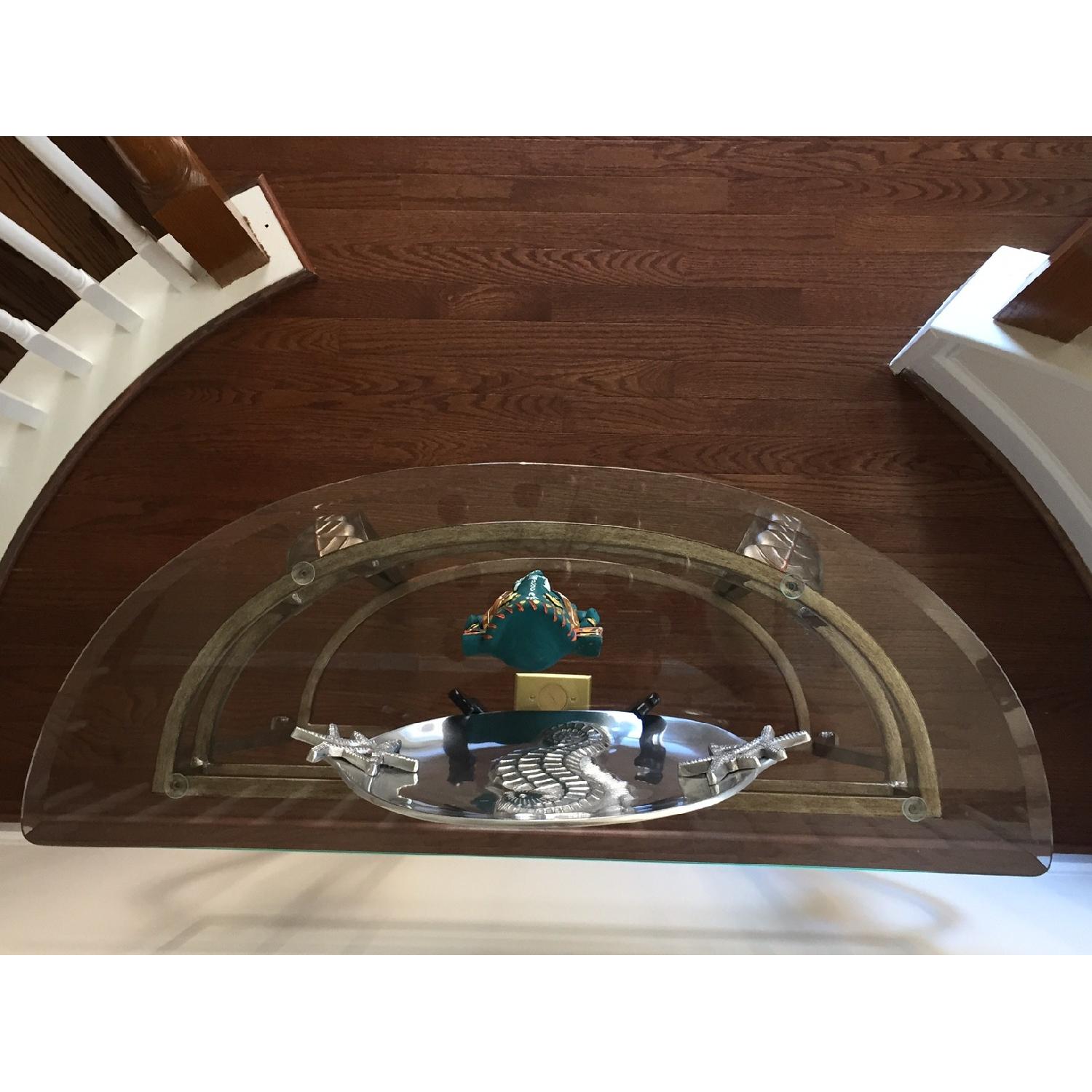 World Market Glass Top Console Table - image-4