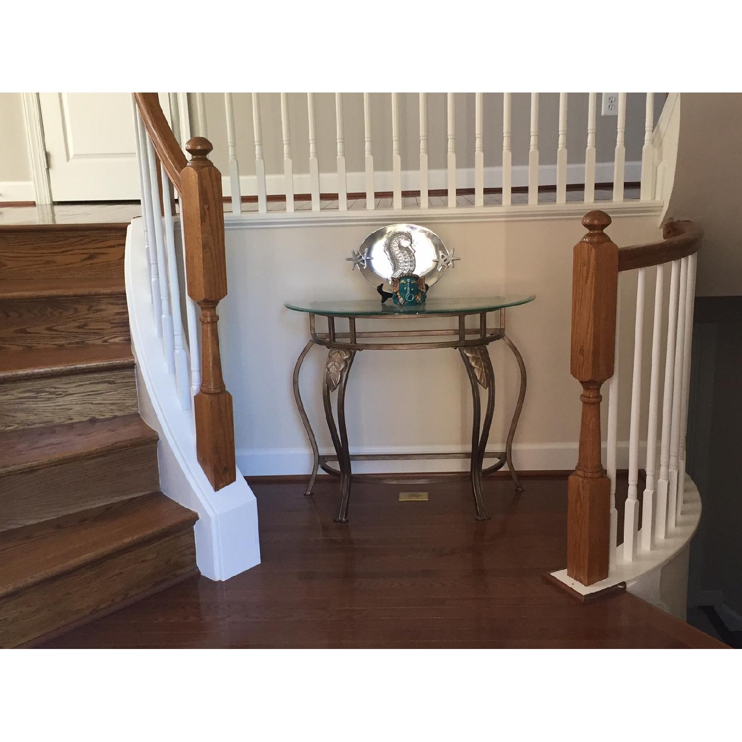 World Market Glass Top Console Table - image-5