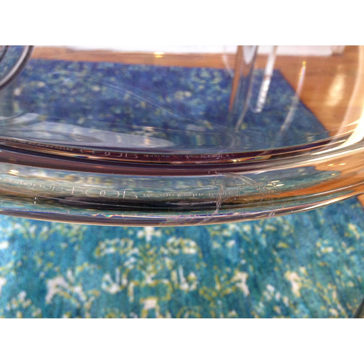 Roche Bobois Clear Loop Chair w/ Chrome Caps - image-5