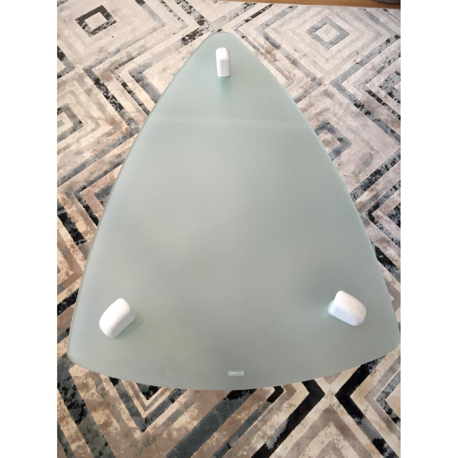 Frosted Tempered Glass Coffee Table - image-1