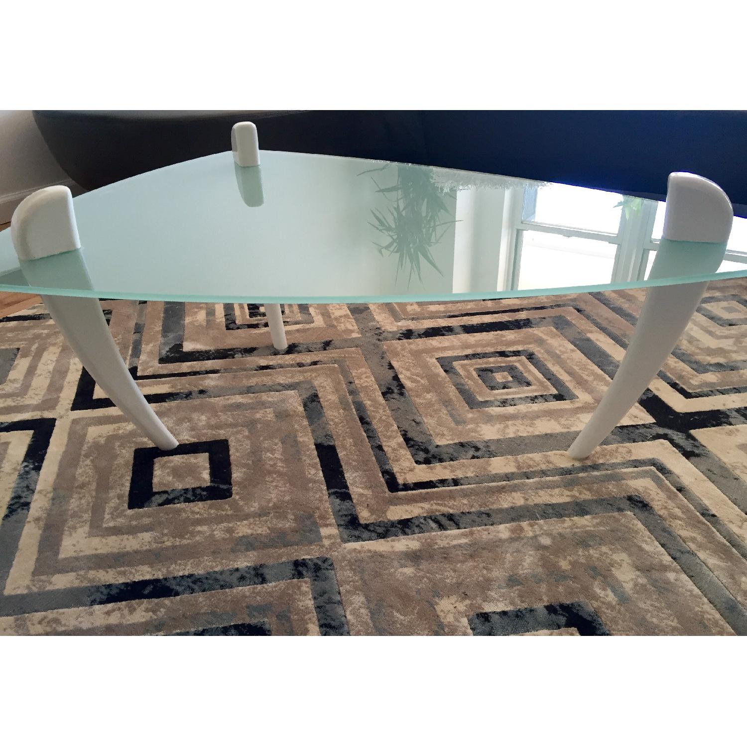 Frosted Tempered Glass Coffee Table - image-2