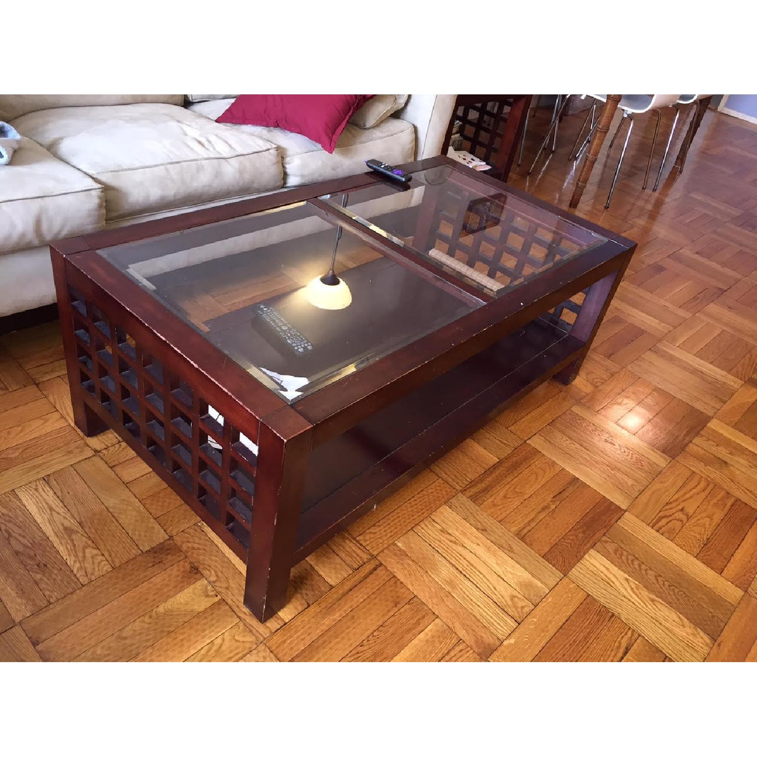 Seamans Furniture Coffee Table + 2 Side Tables - image-1