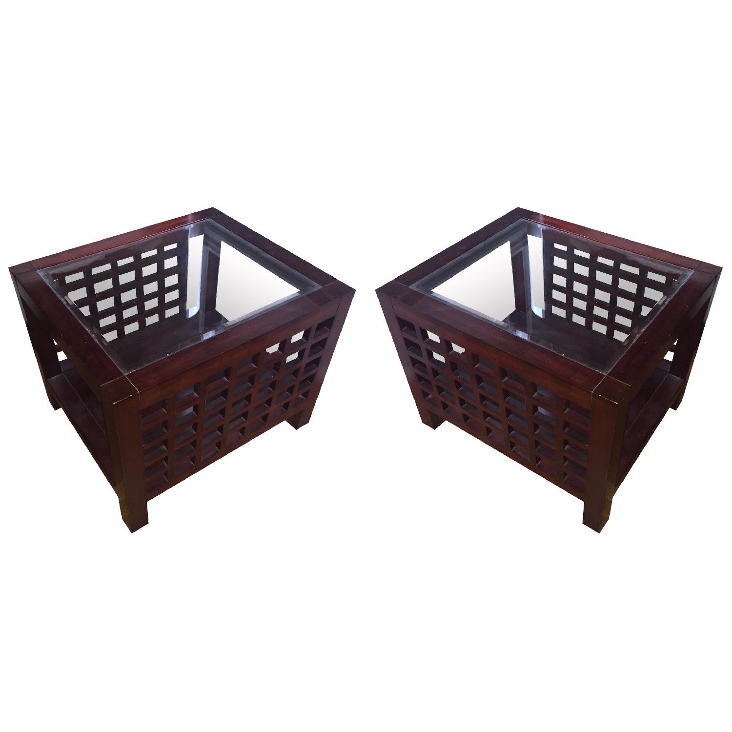 Seamans Furniture Coffee Table + 2 Side Tables - image-4