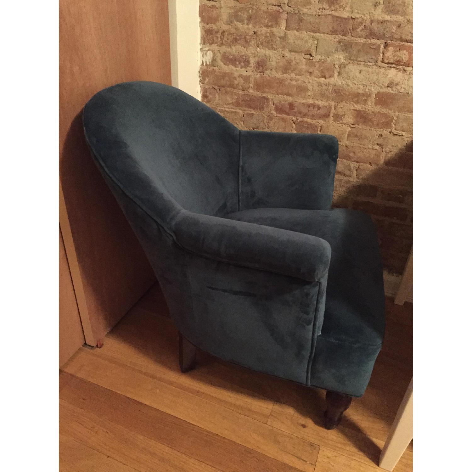 World Market Peacock Blue Lorna Chair - image-2