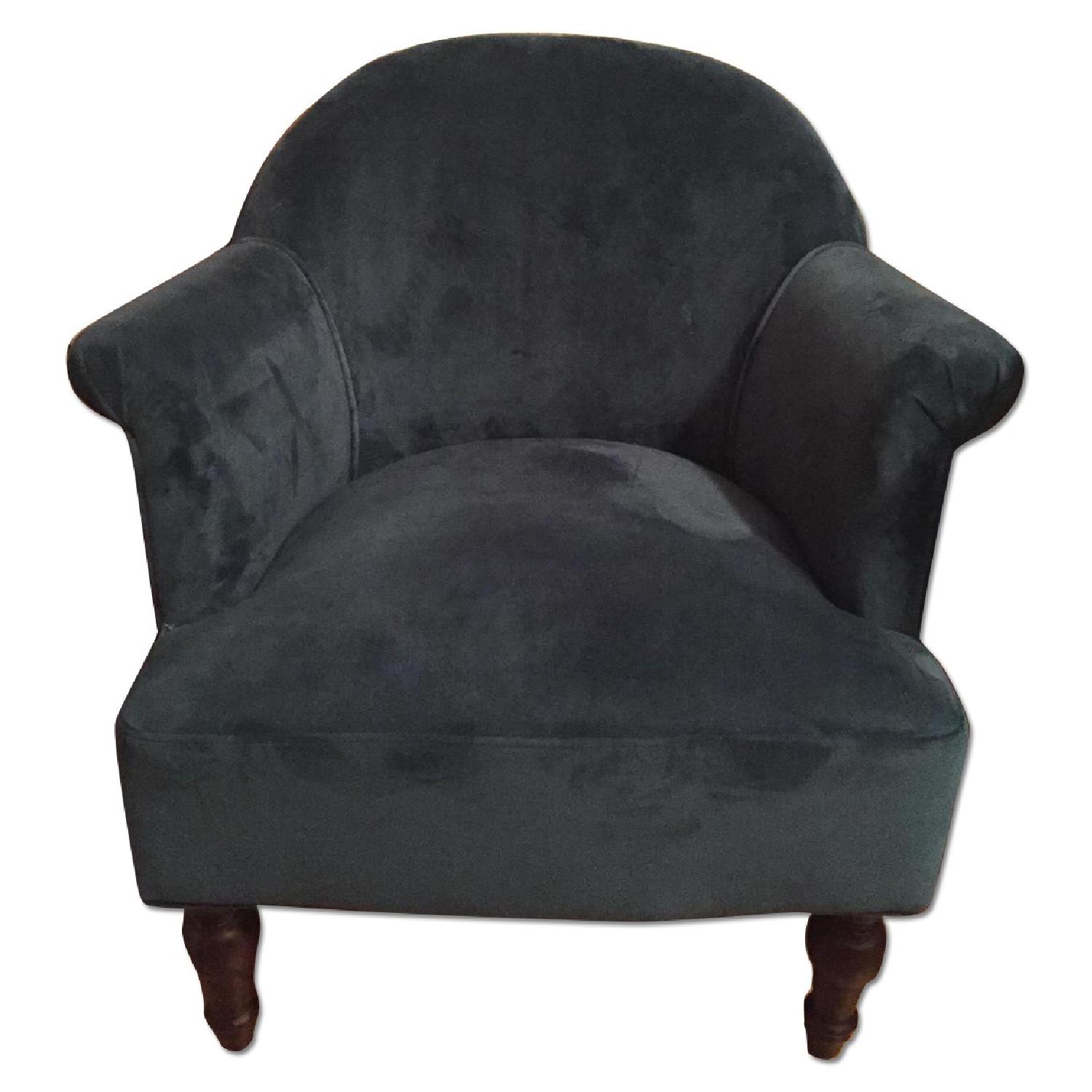 World Market Peacock Blue Lorna Chair - image-0