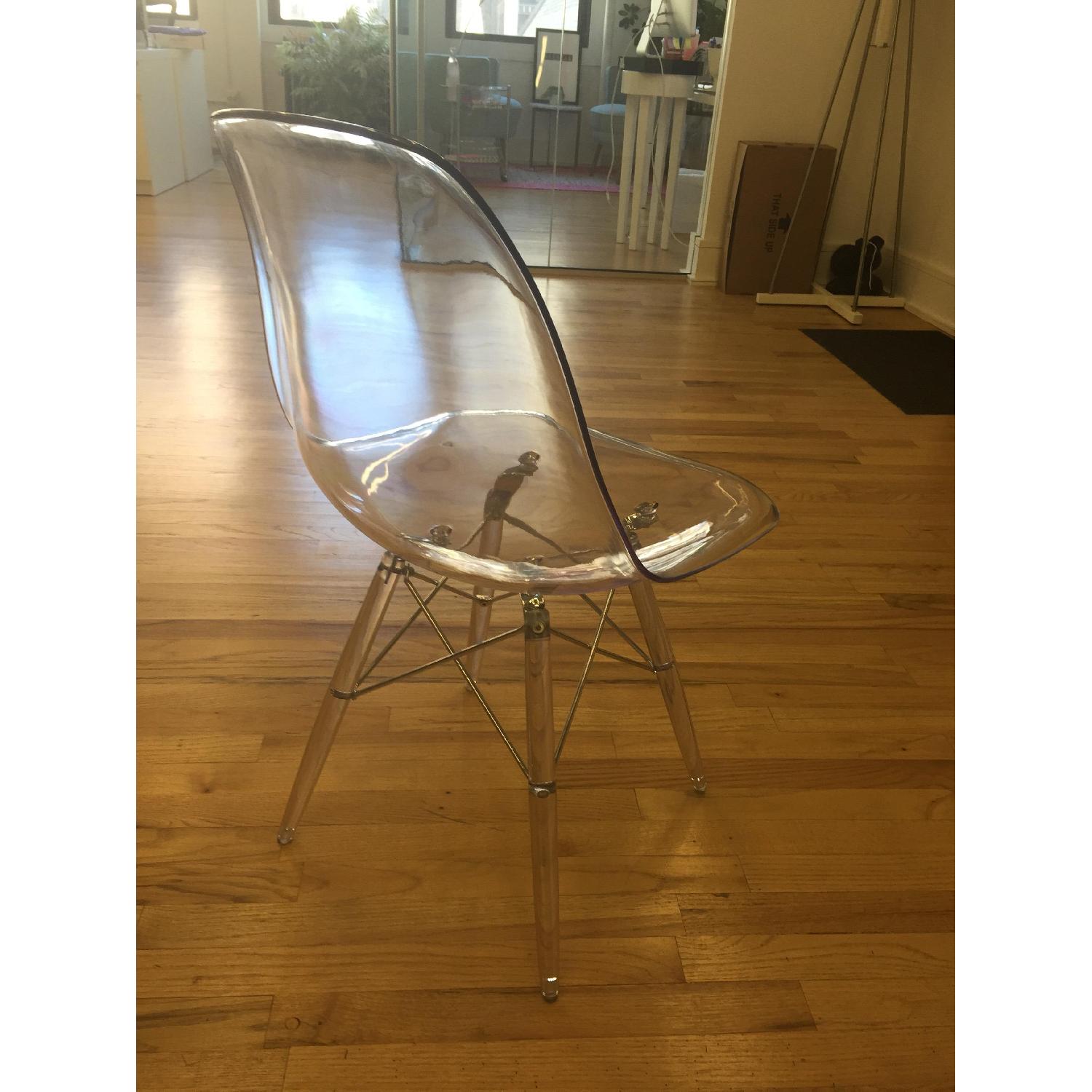 Acrylic/Clear Plastic Chairs - Pair - image-2