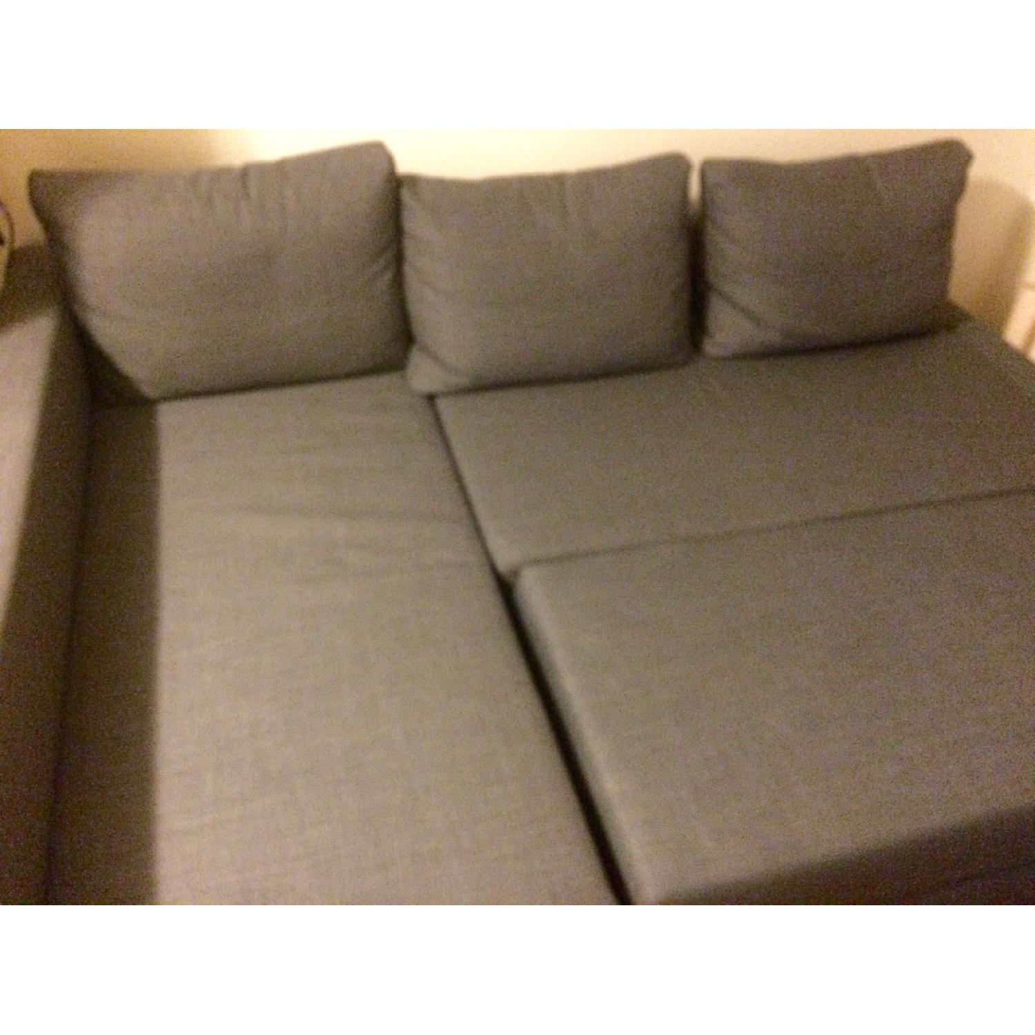 Ikea Friheten Skiftebo Sofa Bed with Chaise & Storage AptDeco