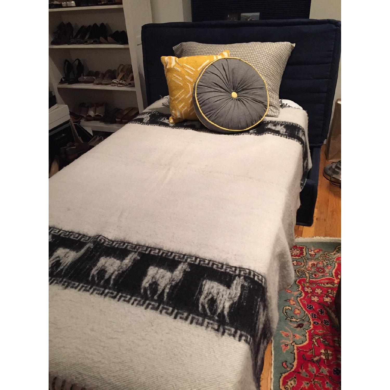 Pottery Barn Teen Sleeper Sofa/Pull Out Couch in Navy AptDeco