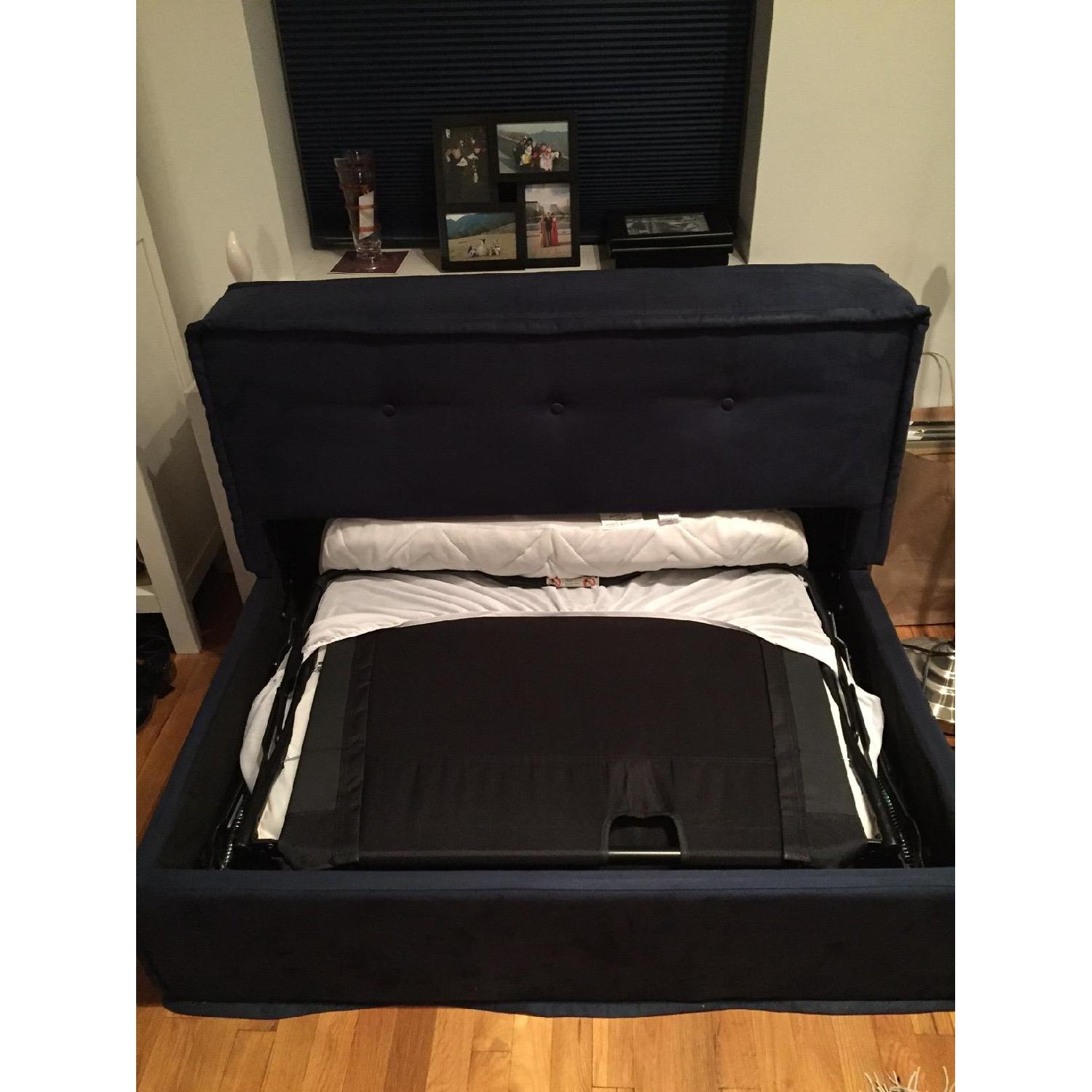 Pottery Barn Teen Sleeper Sofa/Pull Out Couch in Navy - image-5