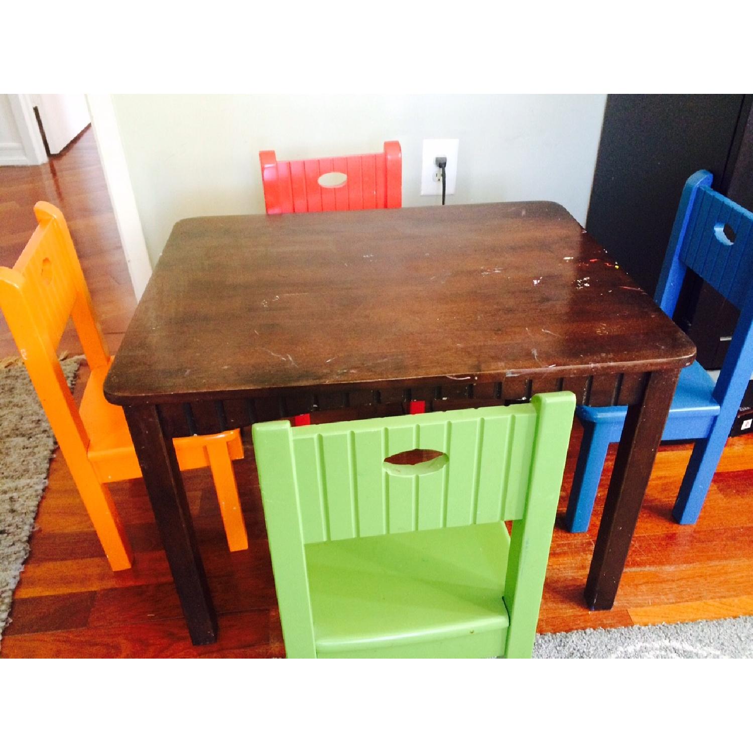 Costco Child Table w/ 4 Chairs - image-1