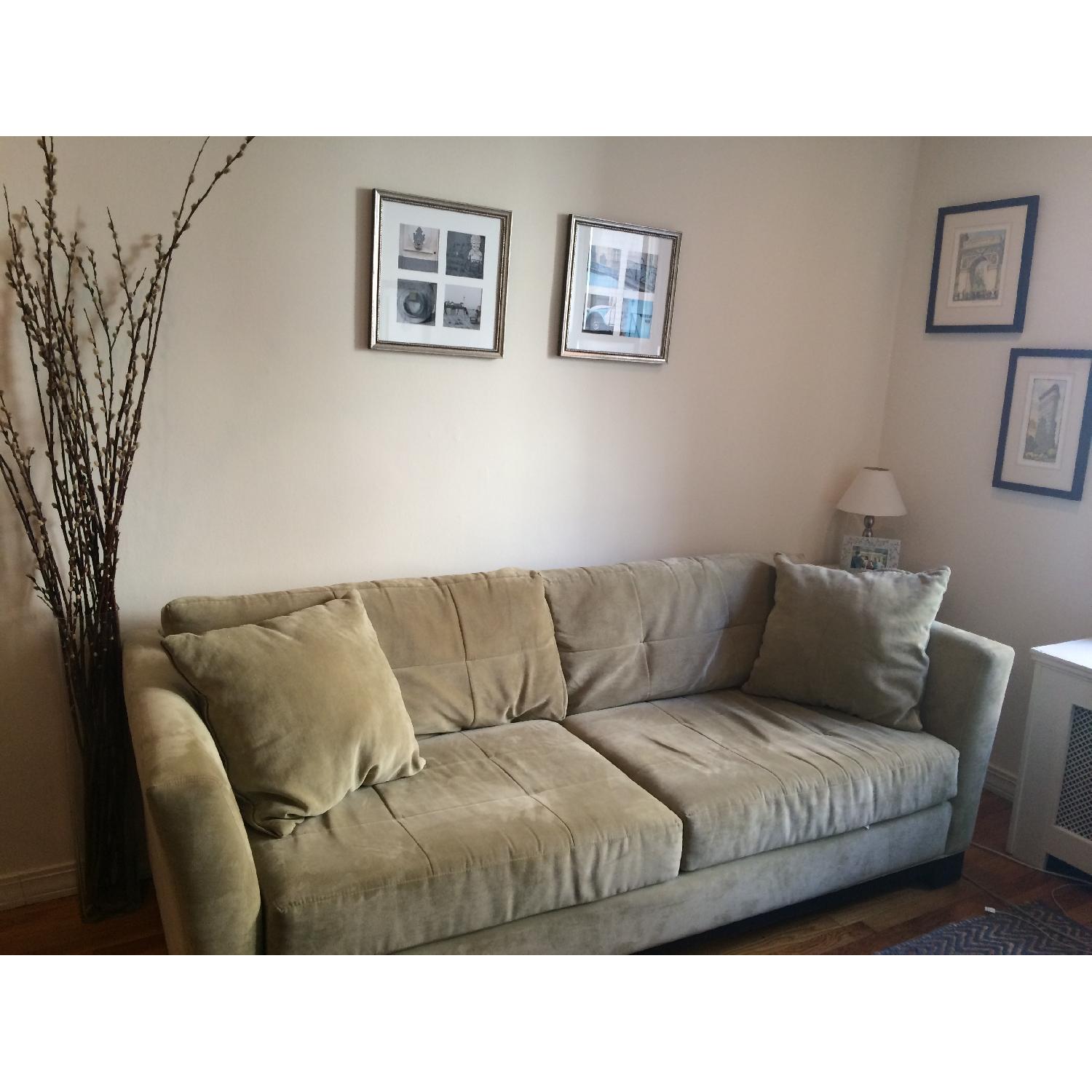 Macy's Elliot Fabric Microfiber Sofa - image-3