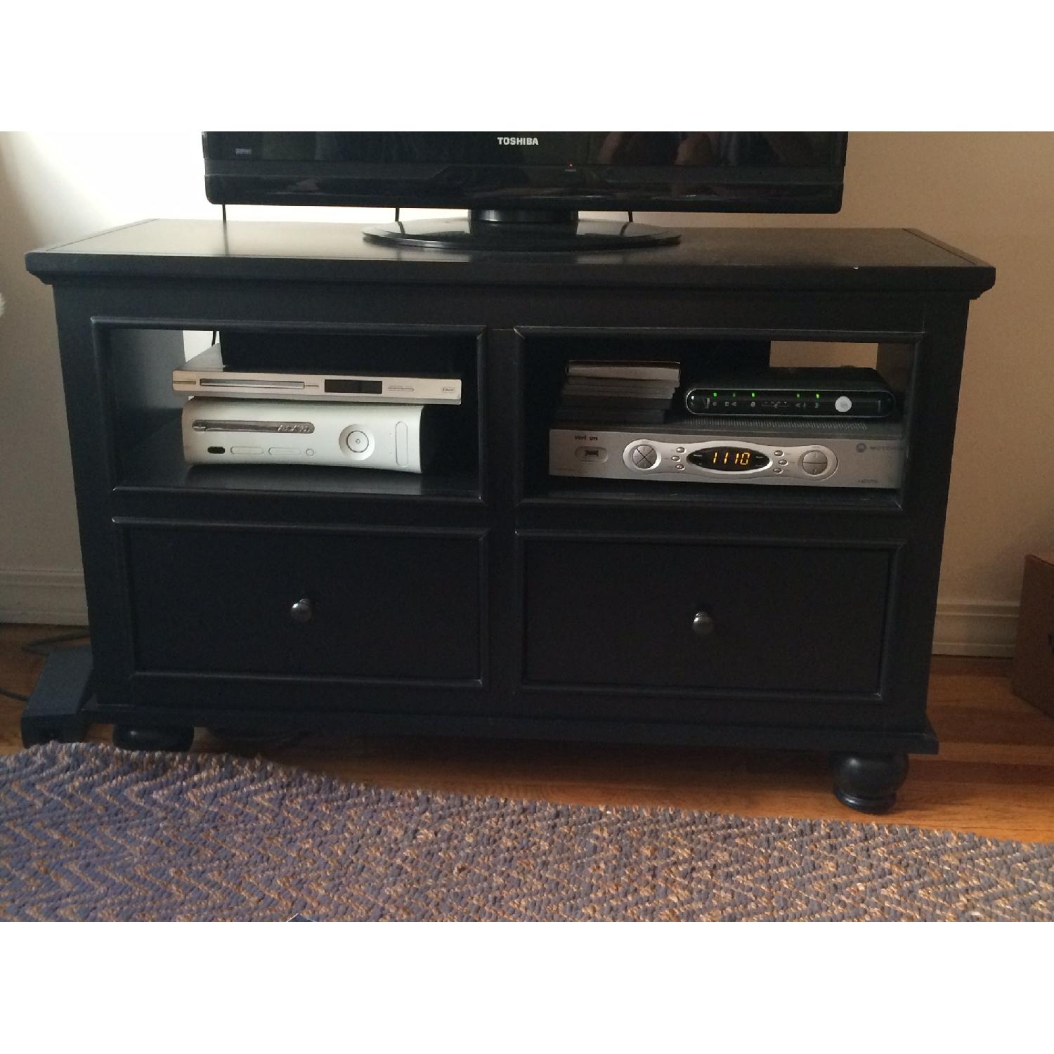 Raymour & Flanigan Hampton Bay Black Media Console - image-2