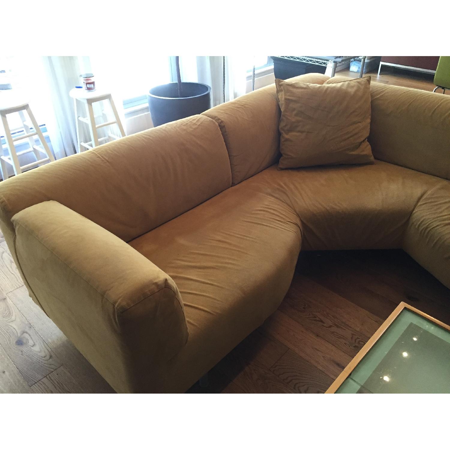 Cassina Met Sectional Sofa in Alcantara - AptDeco