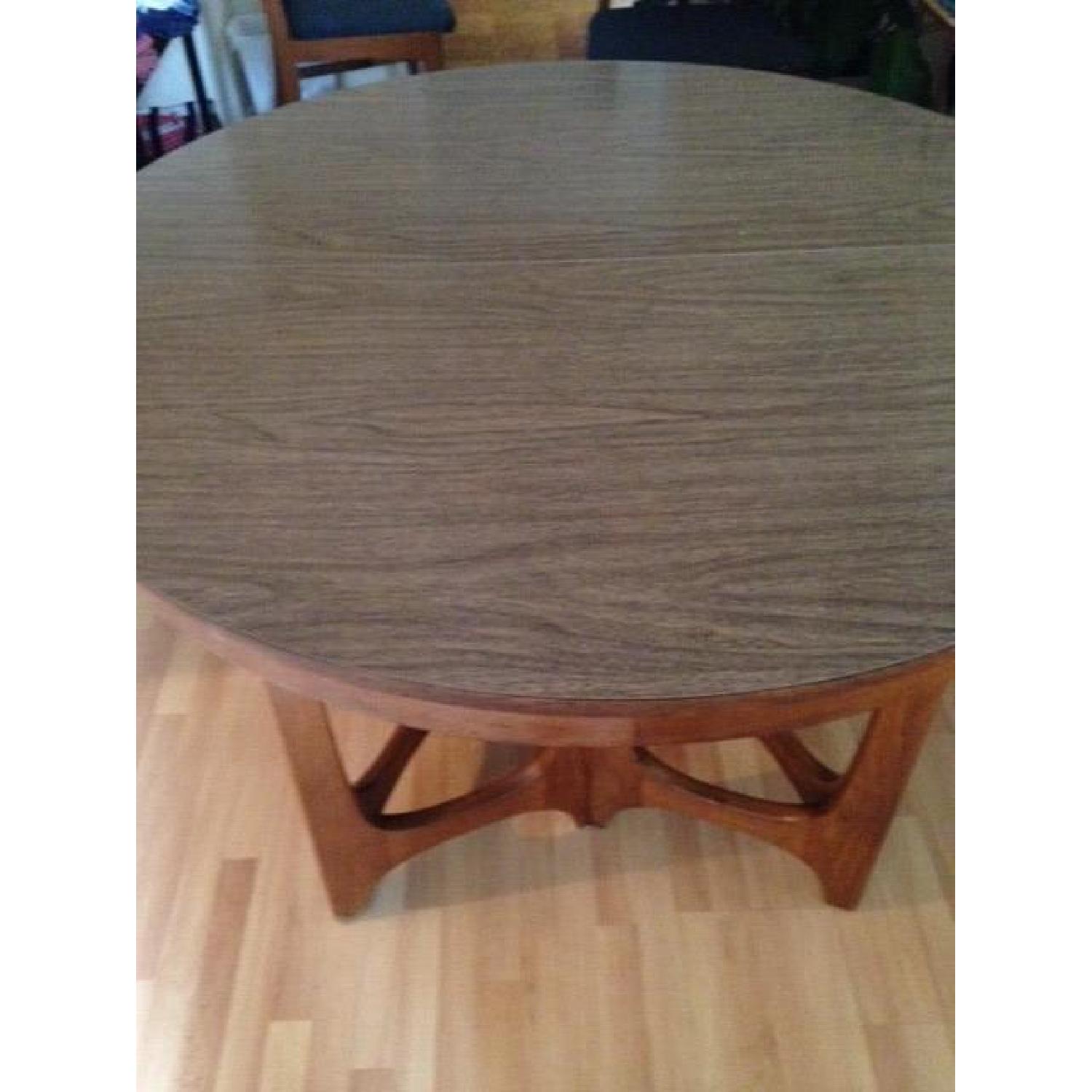 Mid Century Round Dining Table w/ 4 Chairs - image-2