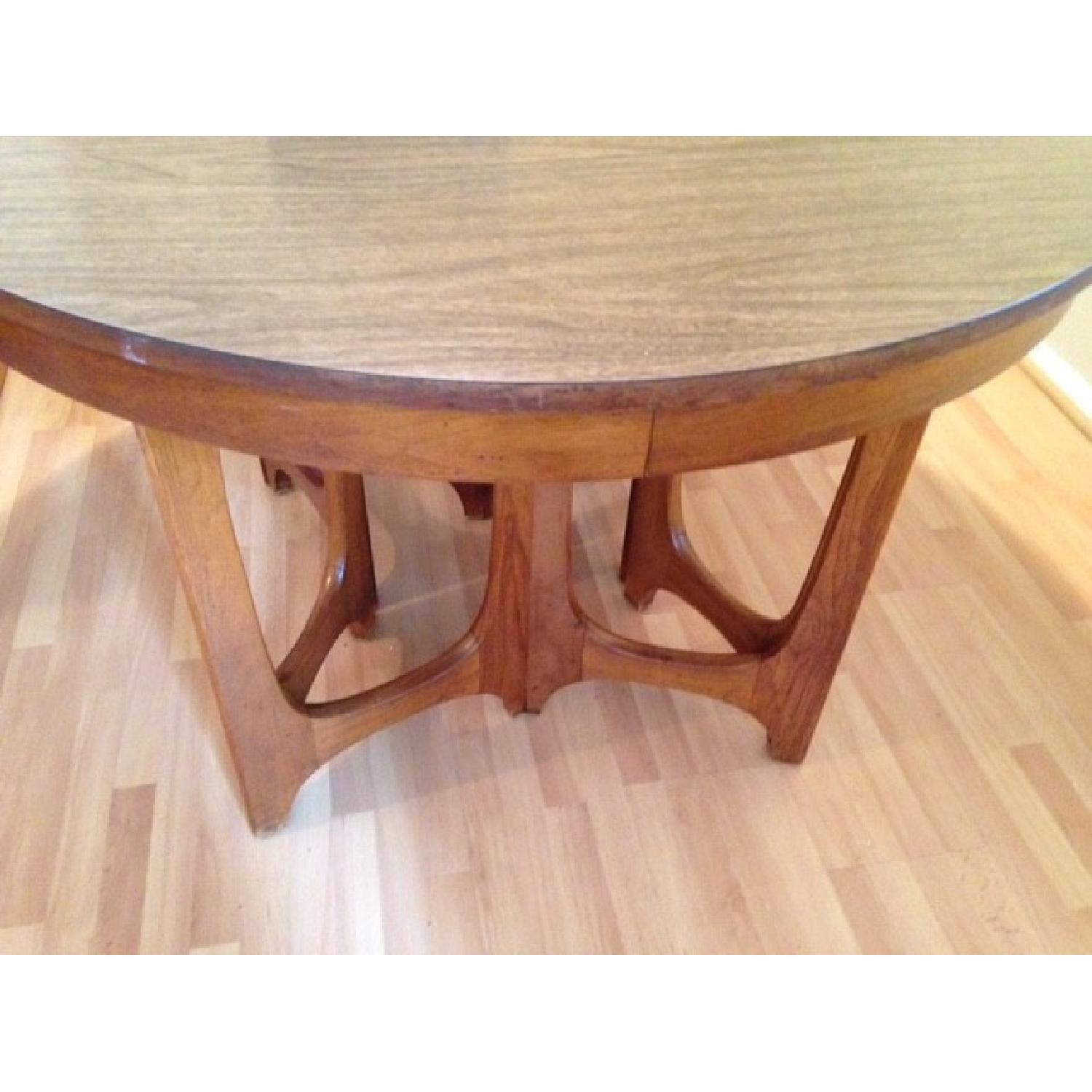 Mid Century Round Dining Table w/ 4 Chairs - image-4