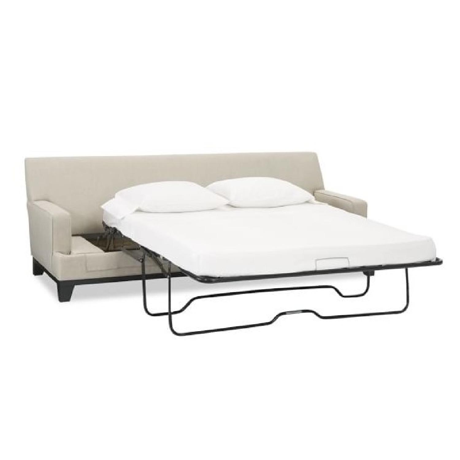 Pottery Barn Cream/Ivory Sleeper Sofa - image-1