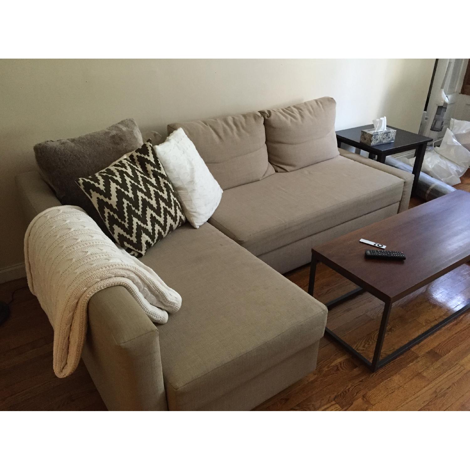 Ikea Sofa Bed w/ Chaise - image-1