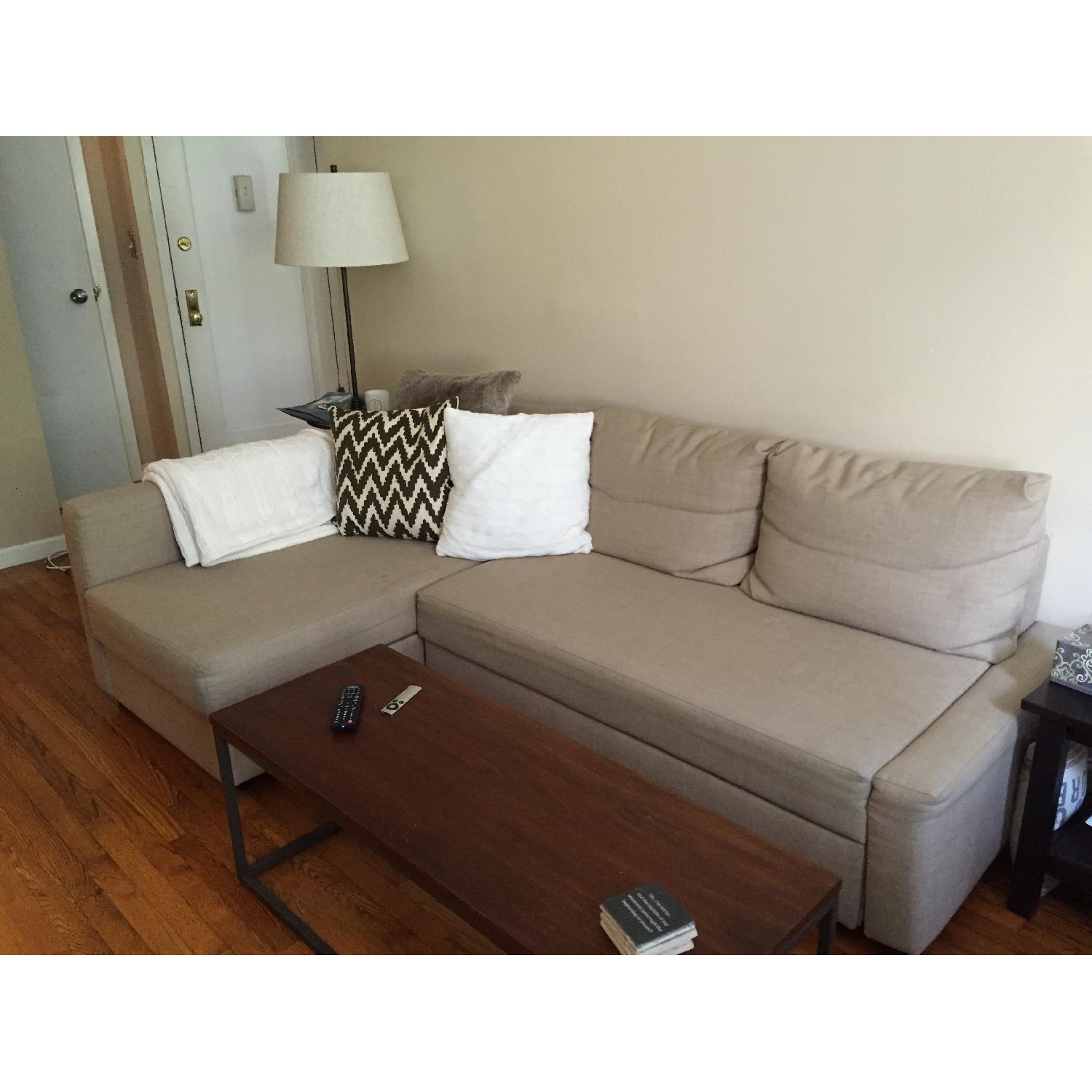Ikea Sofa Bed w/ Chaise - image-2