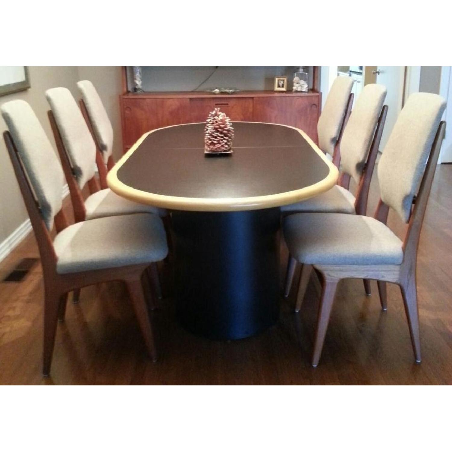 Custom-Made Oval Dining Table w/ 2 Leaves - image-2