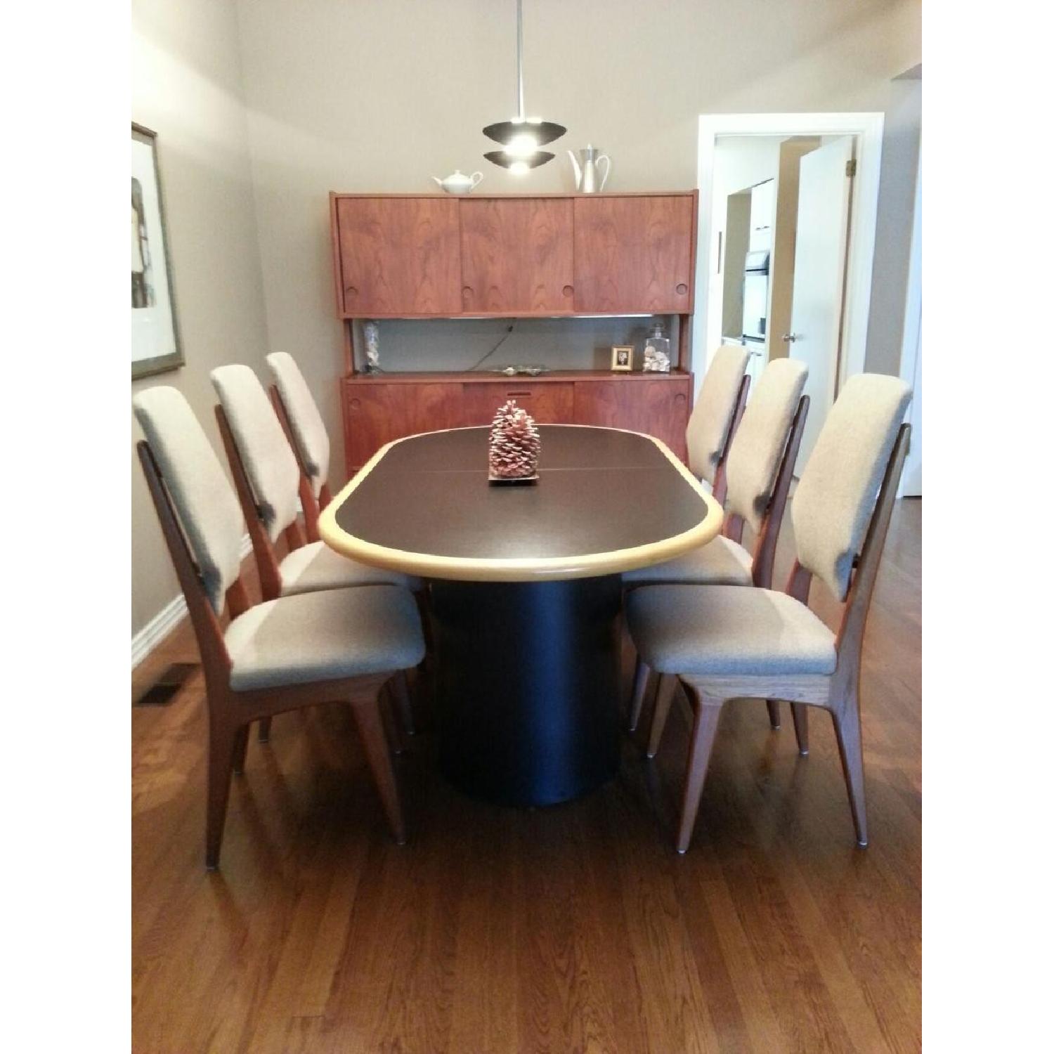 Custom-Made Oval Dining Table w/ 2 Leaves - image-3