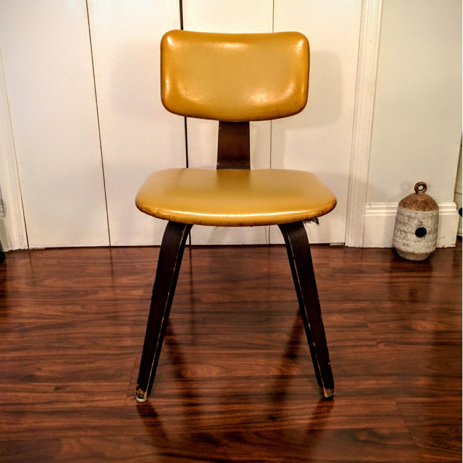 Vintage Mid-Century Modern Vinyl Chair - image-1