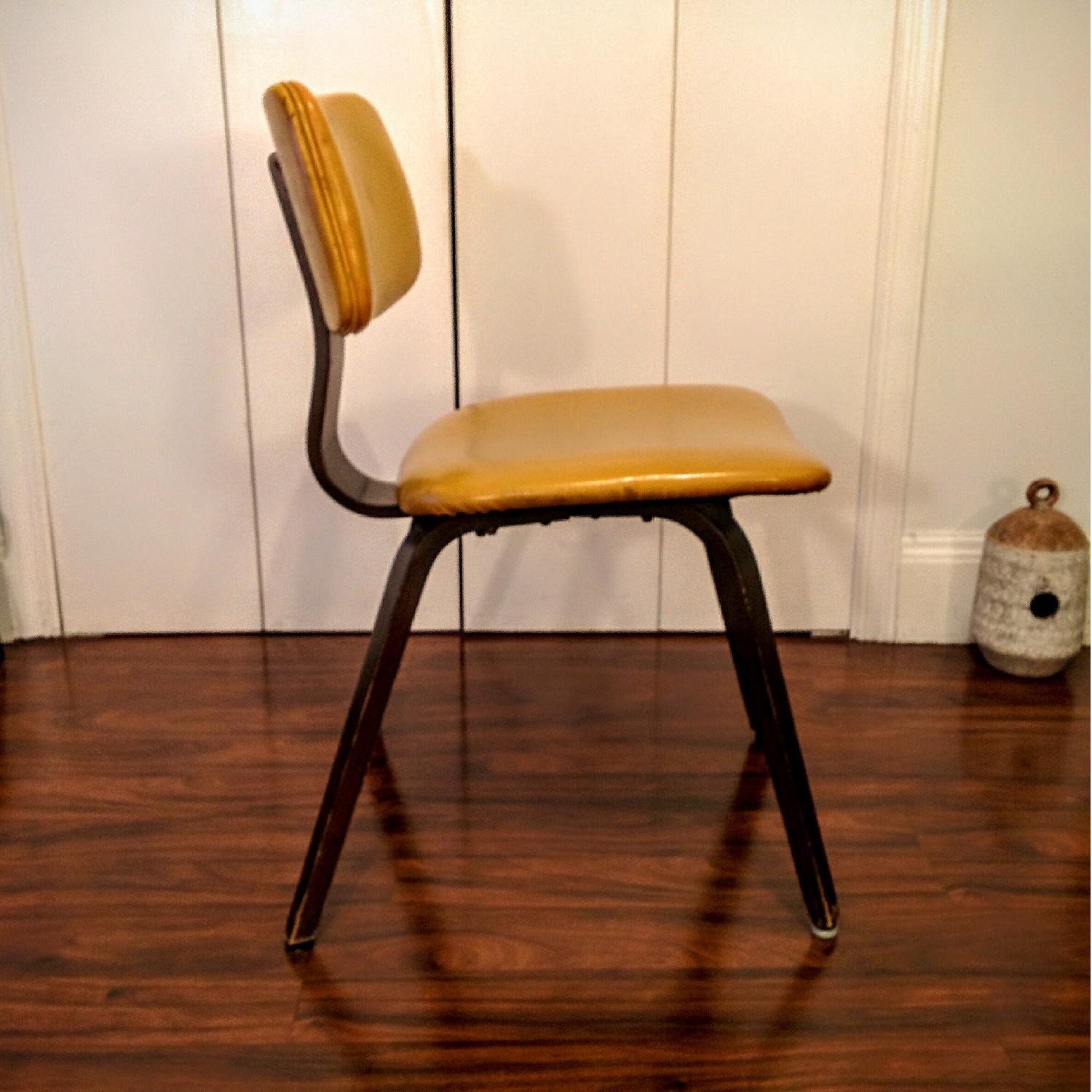 Vintage MidCentury Modern Vinyl Chair AptDeco