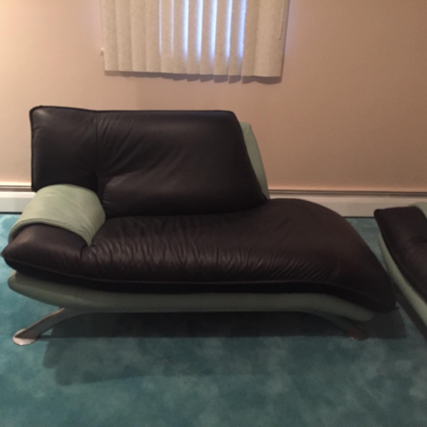 Nicoletti Italian Leather Sofa + Loveseat + Chaise Lounge - image-2