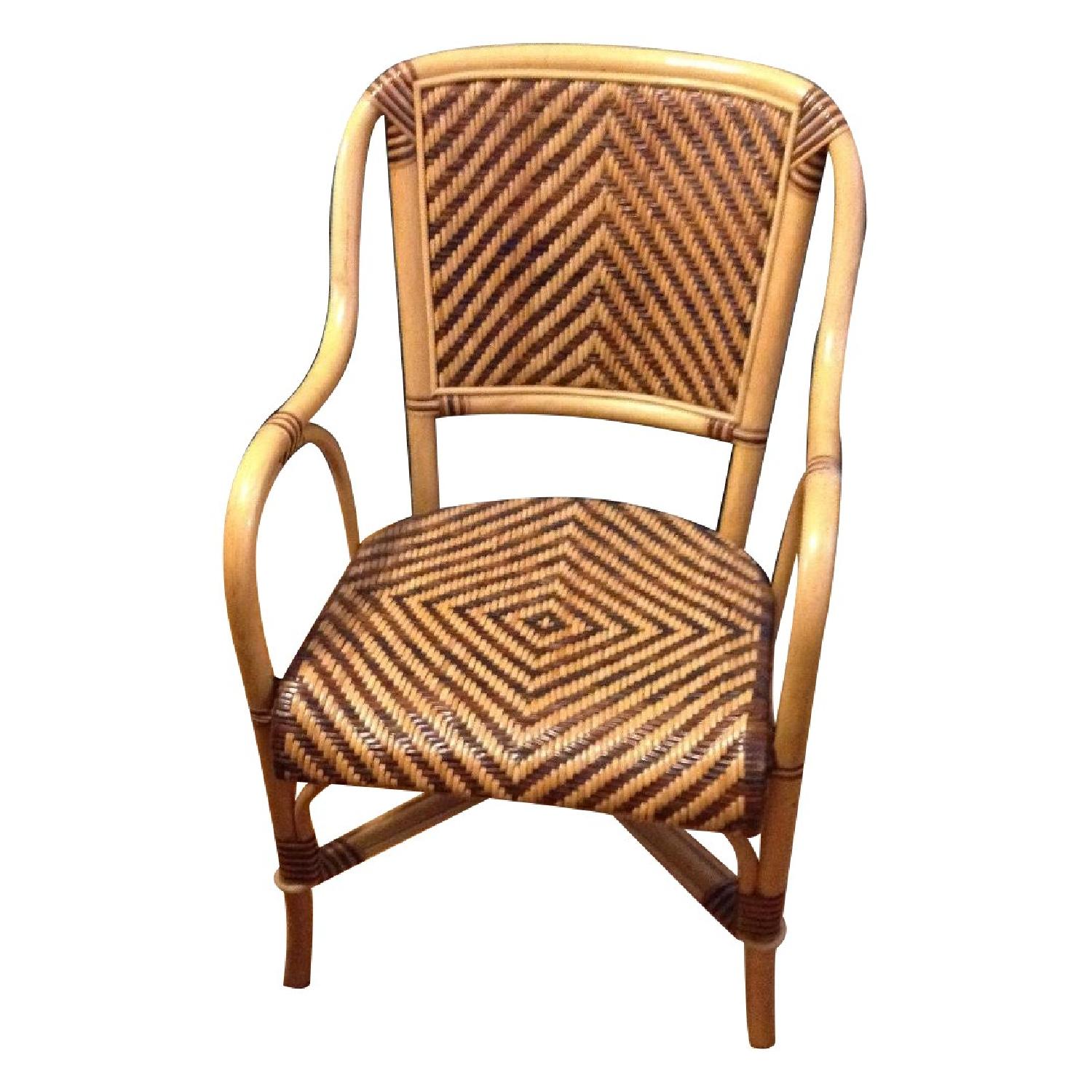 Wicker Dining Chairs - Set of 4 - image-0