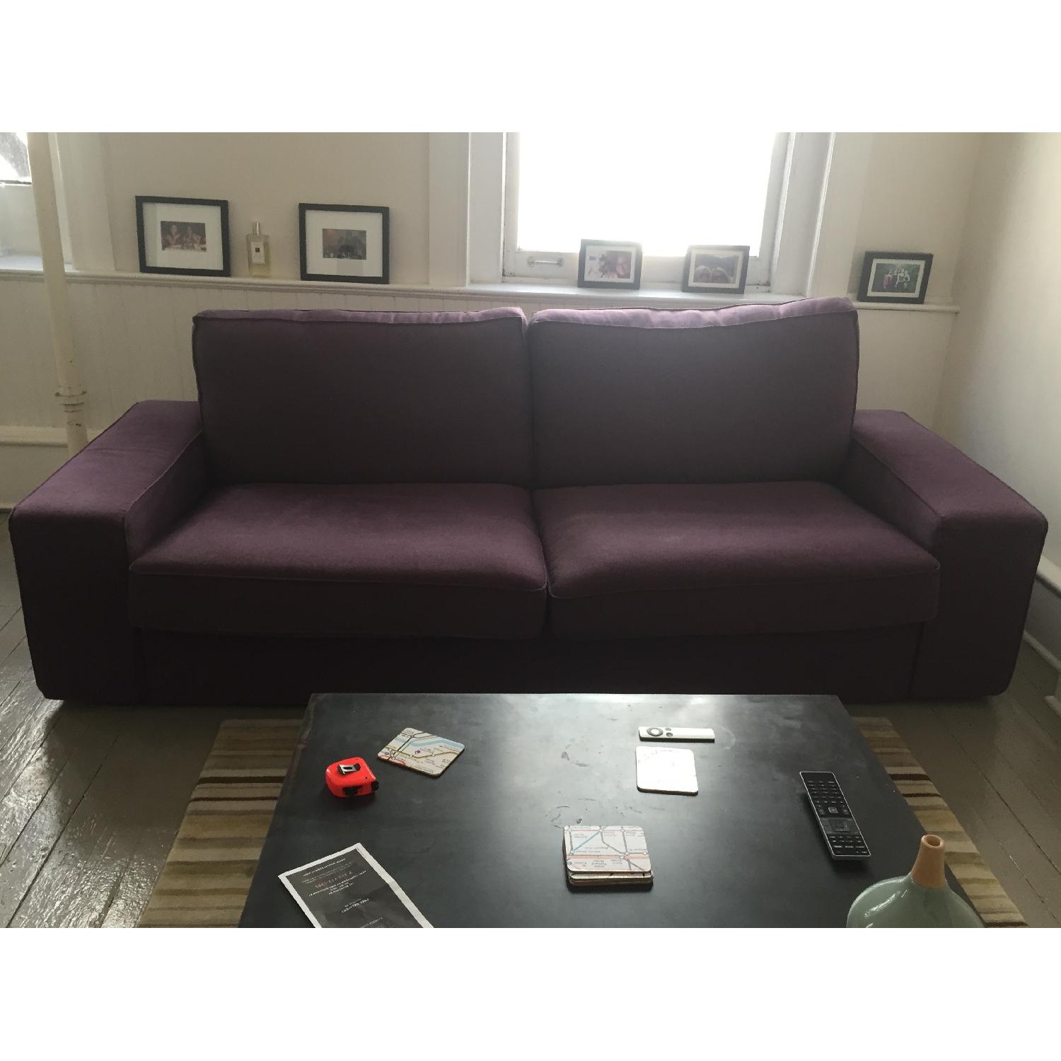 Ikea Kivik Dansbo Purple Red-Lilac Sofa - image-1