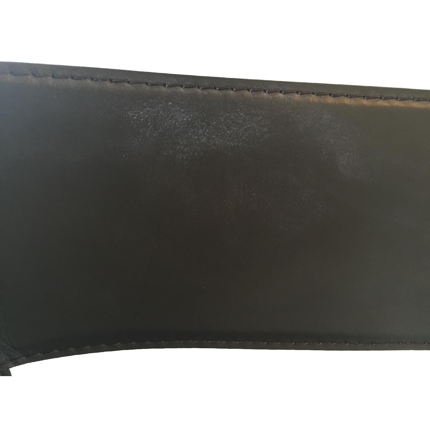 Design within Reach Allegro Italian Leather Counter Height Bar Stools - Pair - image-7