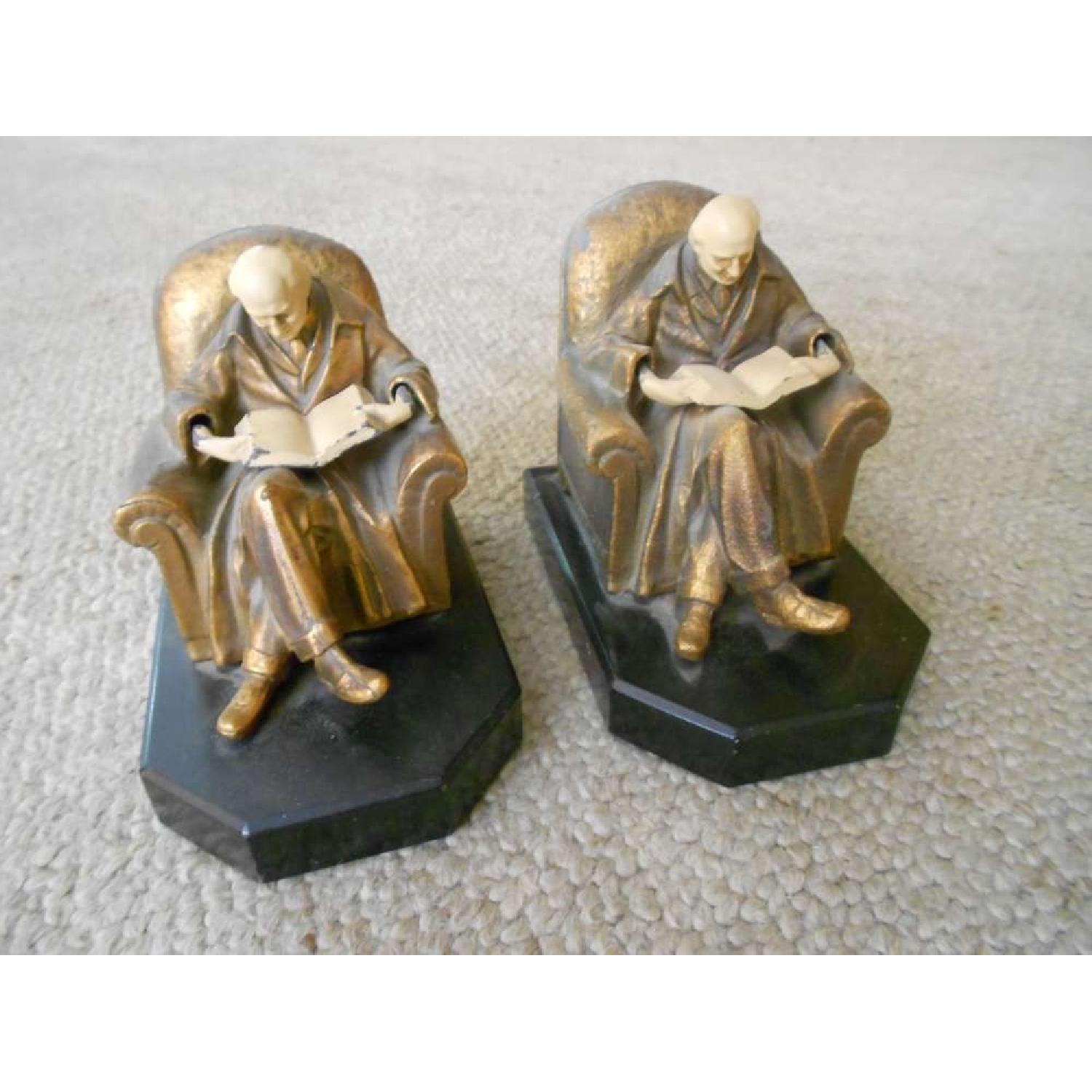 J. B. Hirsh Antique Book Ends - Pair - image-1