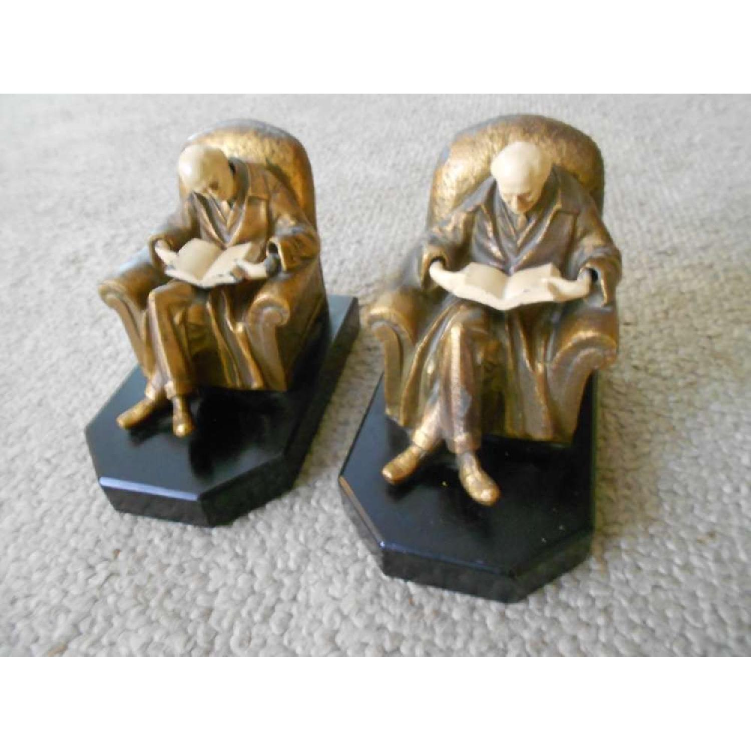 J. B. Hirsh Antique Book Ends - Pair - image-2