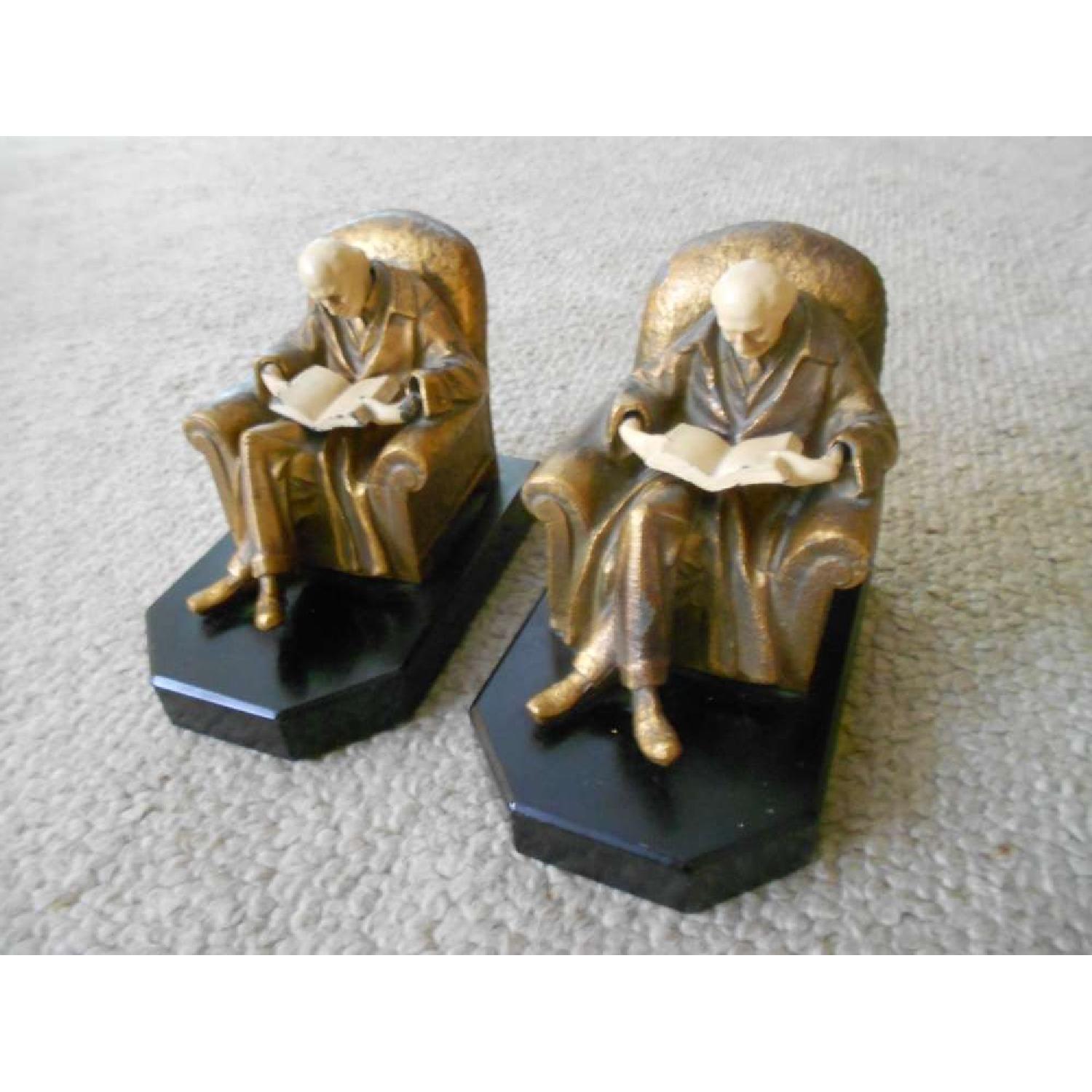 J. B. Hirsh Antique Book Ends - Pair - image-5