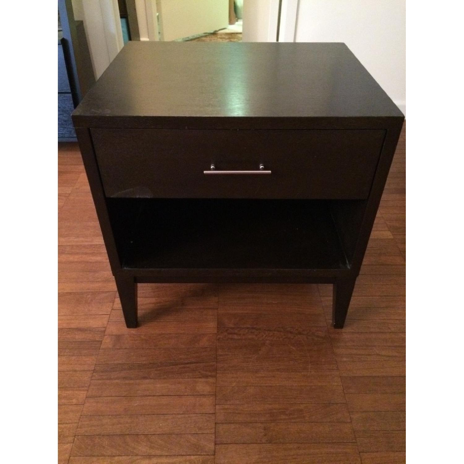 West Elm Black Nightstand - image-5