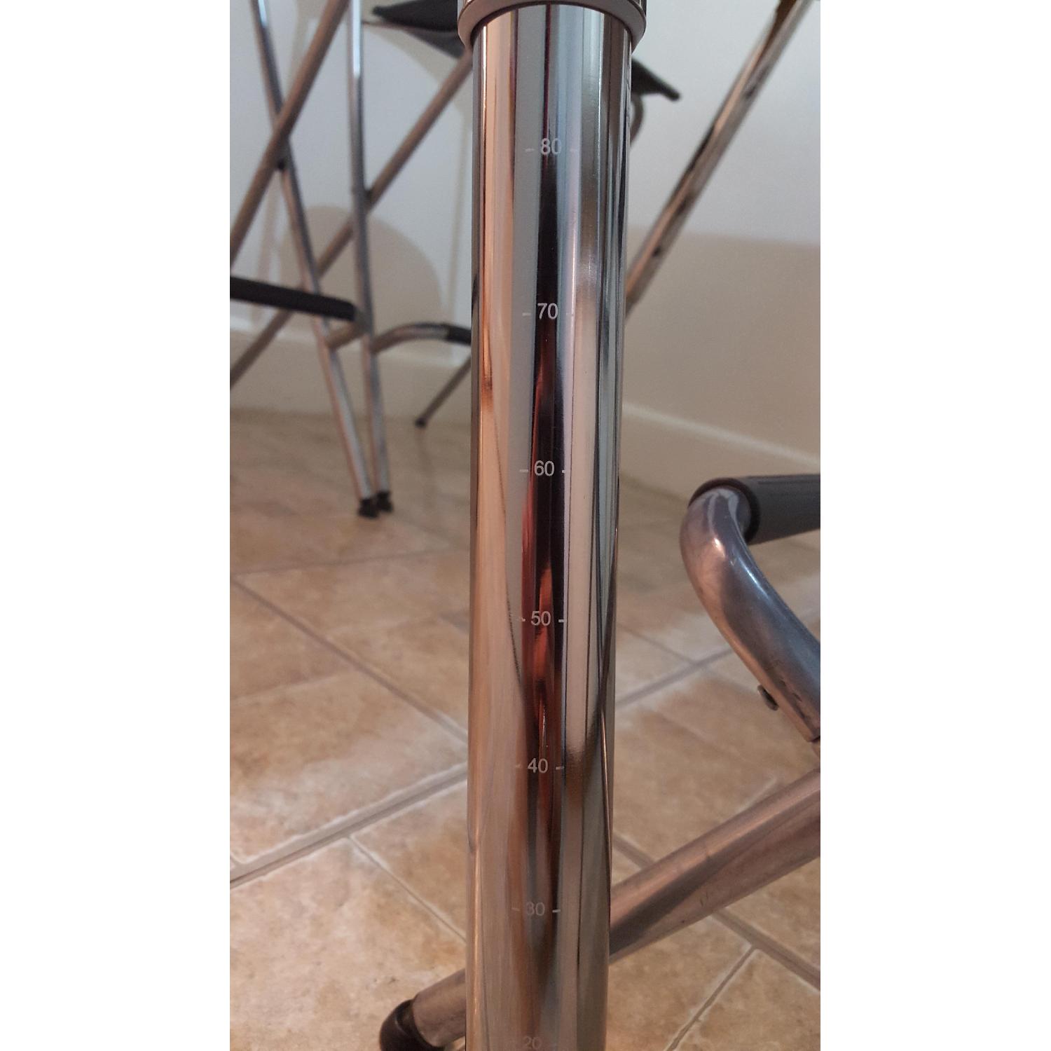 Height Adjustable Table w/ 4 Bar Chairs - image-6