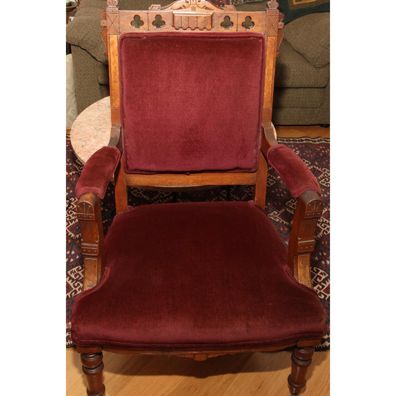 Antique East Lake Victorian Parlor Chair - image-1
