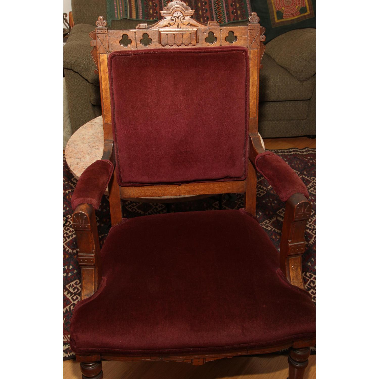 Antique East Lake Victorian Parlor Chair - image-5