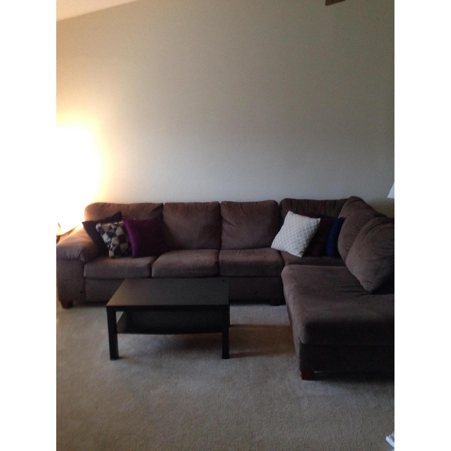 Mocha Sectional Couch - image-1