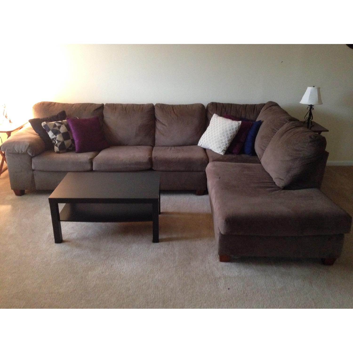 Mocha Sectional Couch - image-2