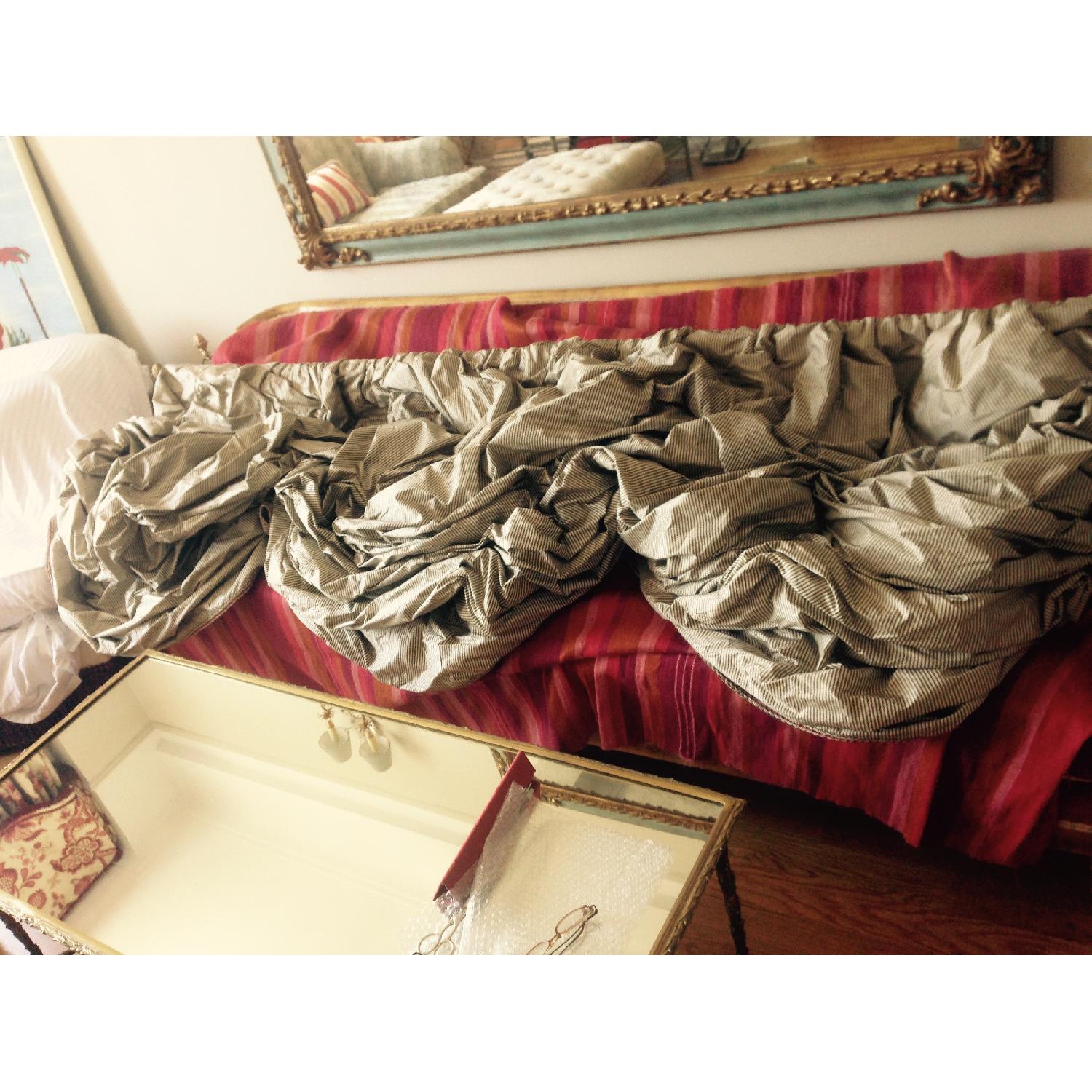 Striped Silk Roman Shade - image-1