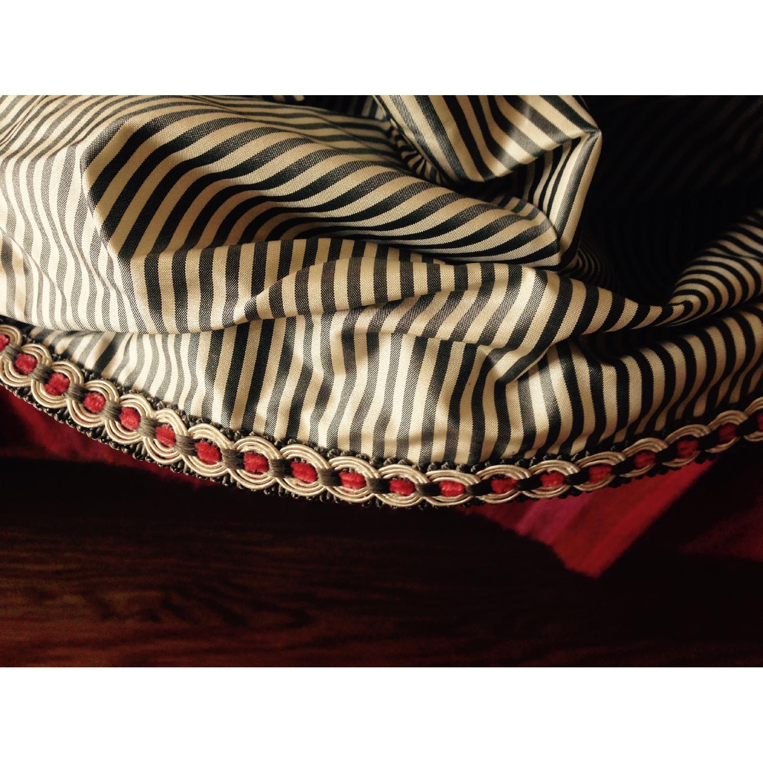 Striped Silk Roman Shade - image-2