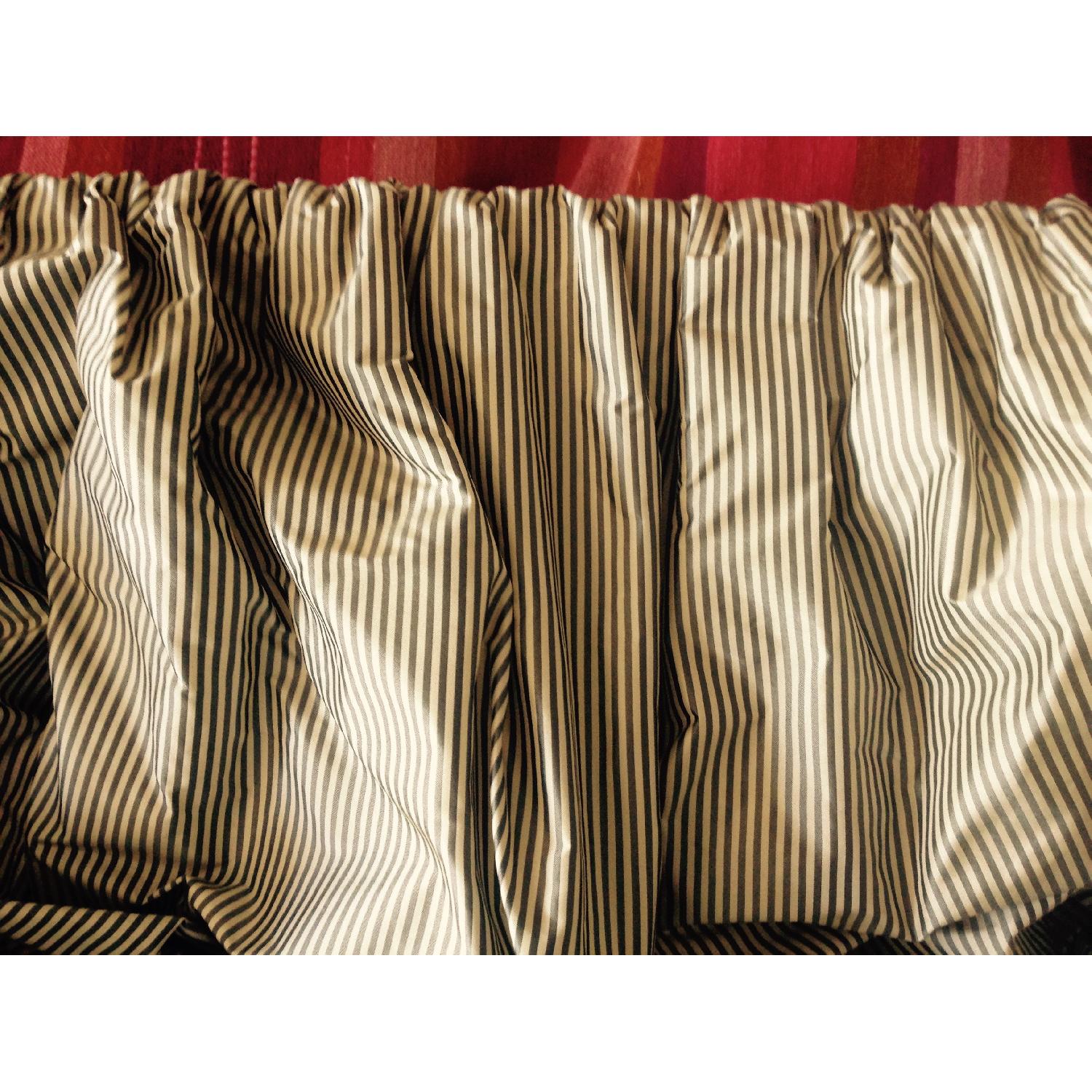 Striped Silk Roman Shade - image-3